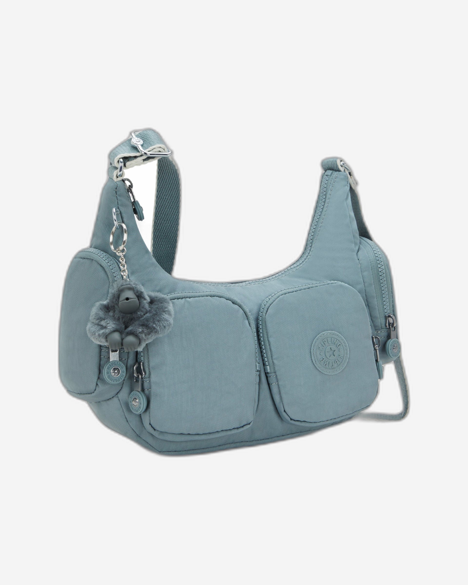 حقيبة كيبلينج ريكا إس كروس بودي صغيرة مريحة باللون الرمادي I4333-3NL