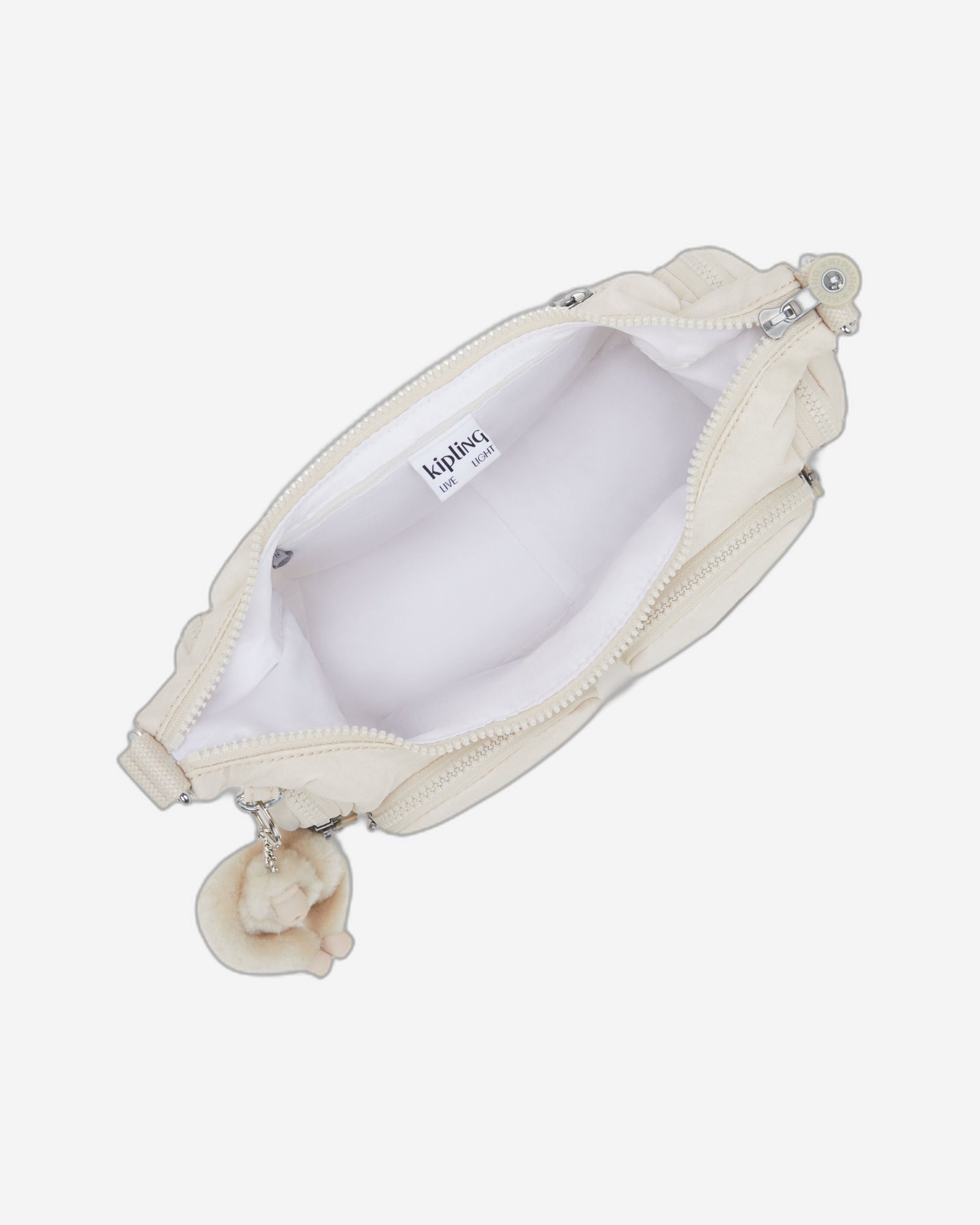 حقيبة كيبلينج ريكا إس هايدواي صغيرة باللون البيج I4333-7JR