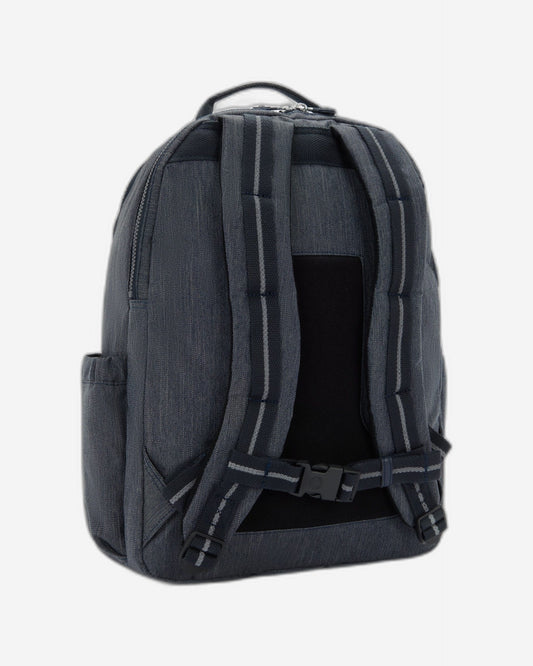 حقيبة ظهر Kipling Seoul College Extra Marine Navy كبيرة مع حجرة للكمبيوتر المحمول I4352-58C