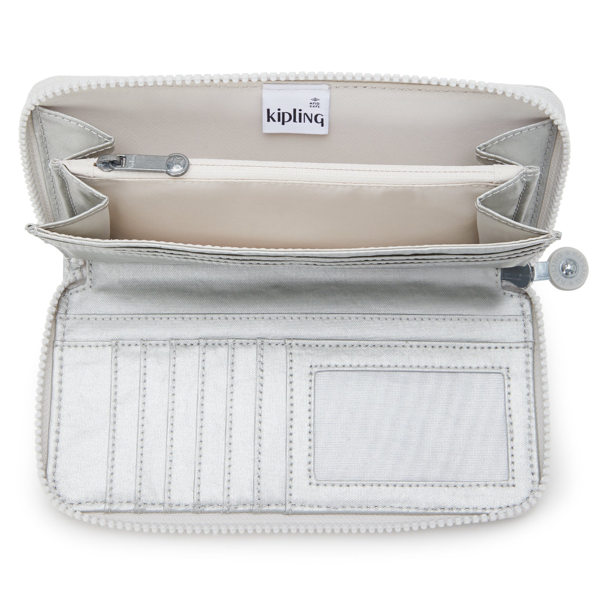 محفظة كيبلينج موني وورلد الجديدة اللامعة المعدنية الكبيرة I4464-70P