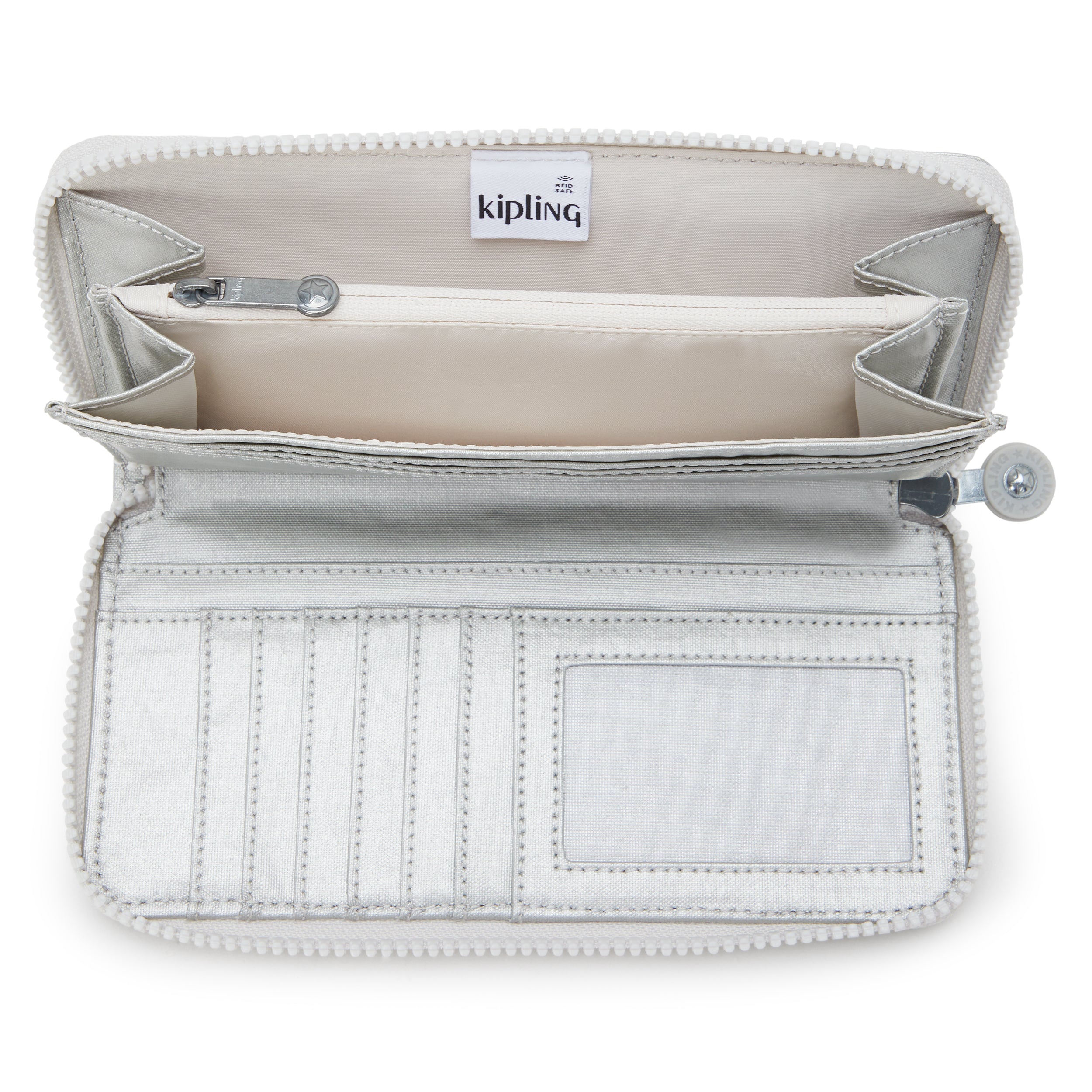 محفظة كيبلينج موني وورلد الجديدة اللامعة المعدنية الكبيرة I4464-70P