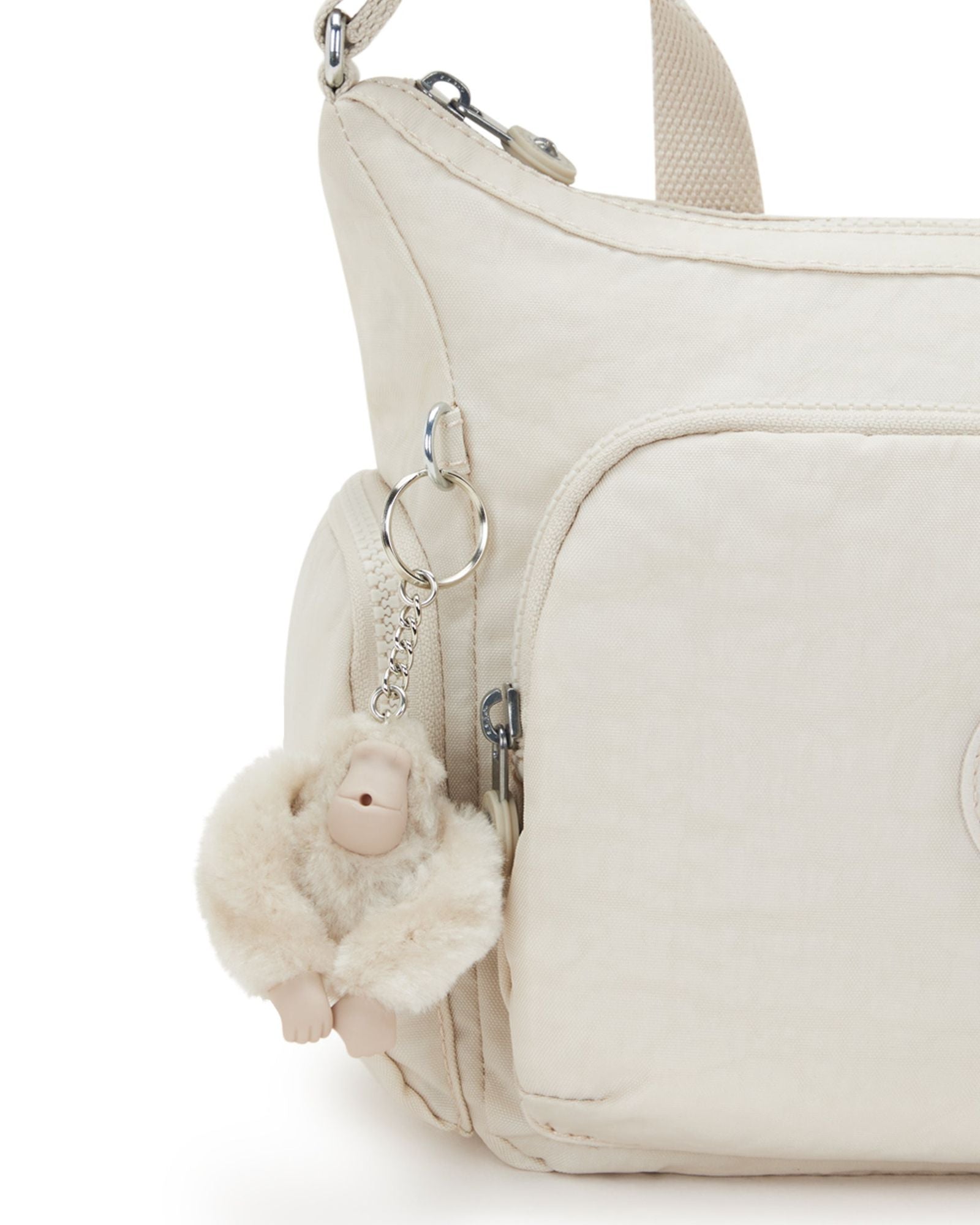 حقيبة كيبلينج غاب إس هايدواي متوسطة الحجم باللون البيج I4493-7JR