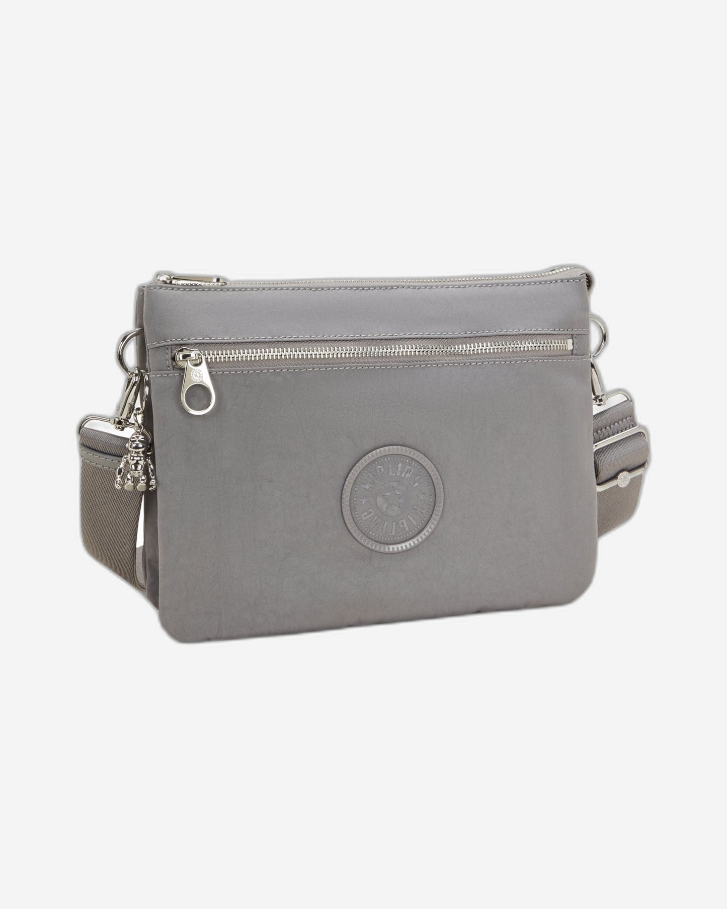 حقيبة كتف Kipling Riri L Zip رمادي سبايس متوسطة (مع حزام كتف قابل للإزالة) I4507-4GV
