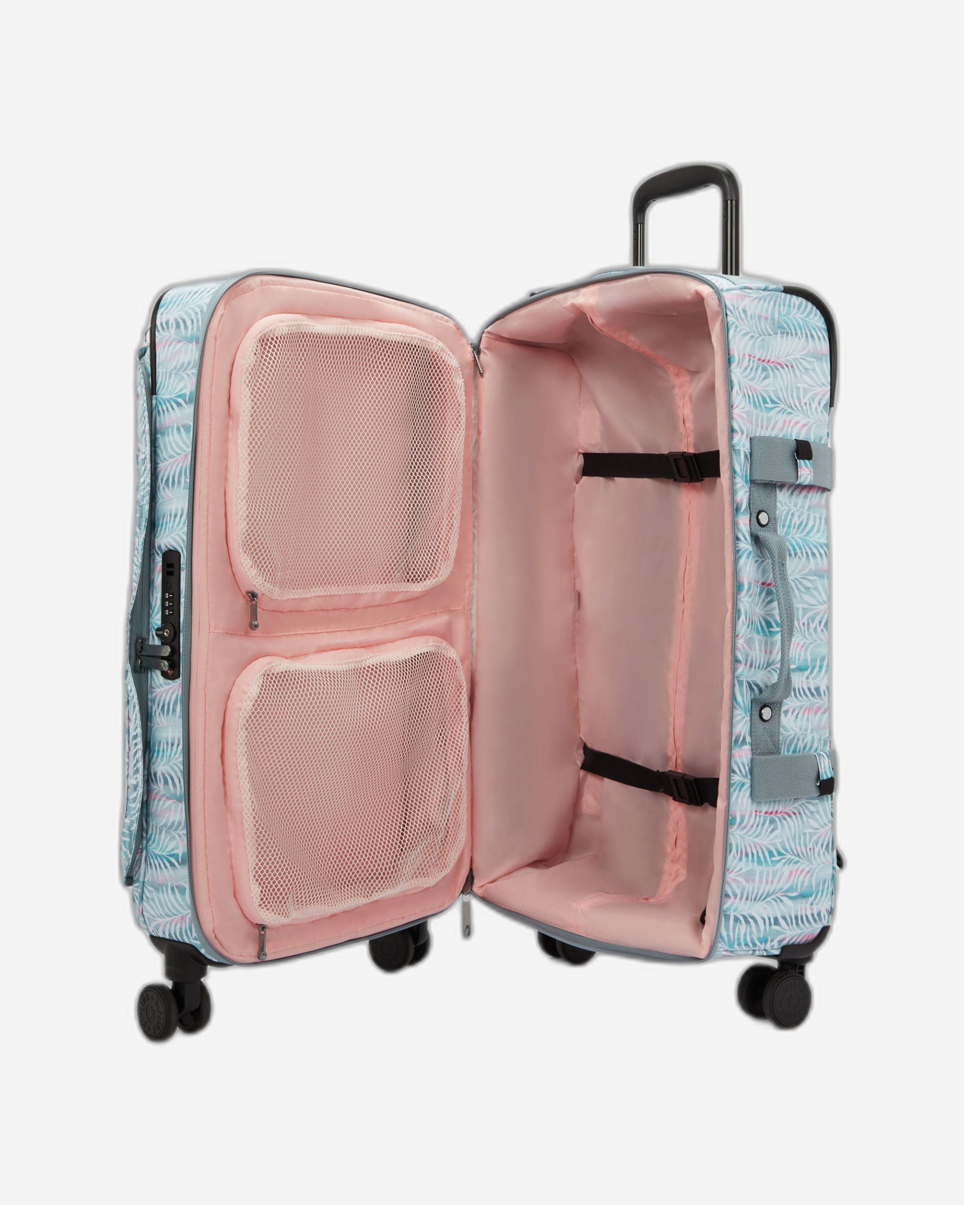 حقيبة سفر كيبلينج سبونتانيوس إم متوسطة الحجم بعجلات من أوراق النخيل I4556-3QN