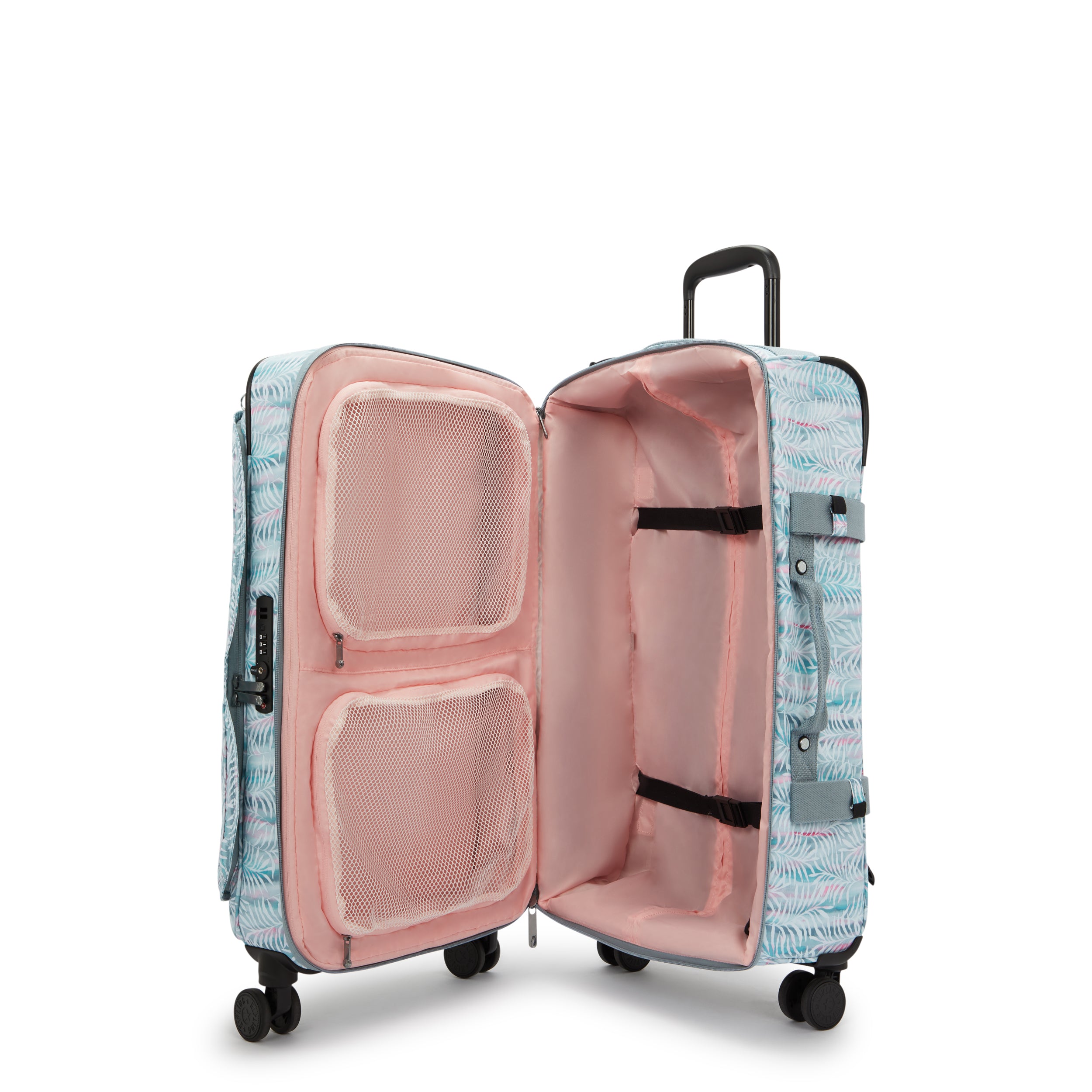 حقيبة سفر كيبلينج سبونتانيوس إم متوسطة الحجم بعجلات من أوراق النخيل I4556-3QN