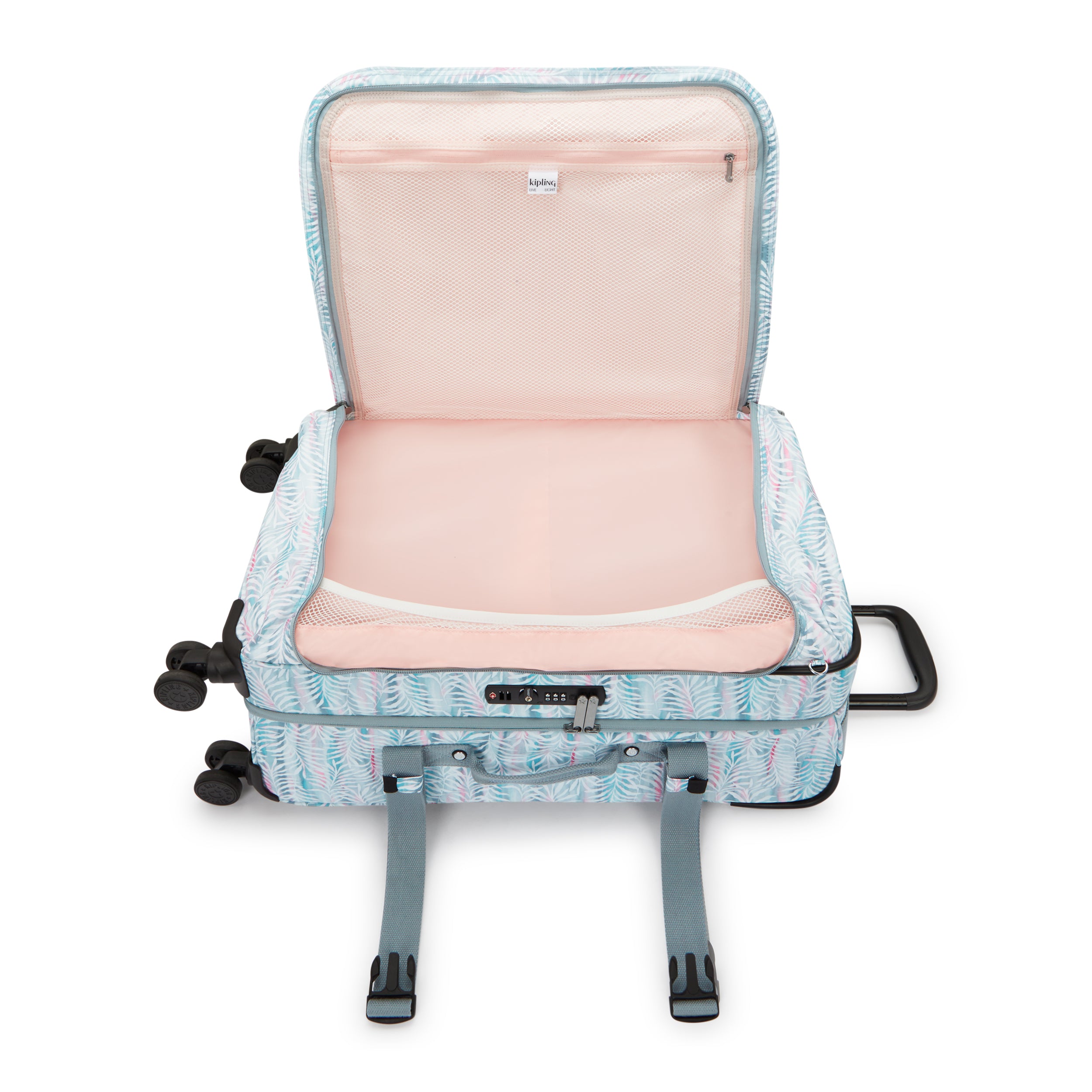 حقيبة سفر كيبلينج سبونتانيوس إم متوسطة الحجم بعجلات من أوراق النخيل I4556-3QN