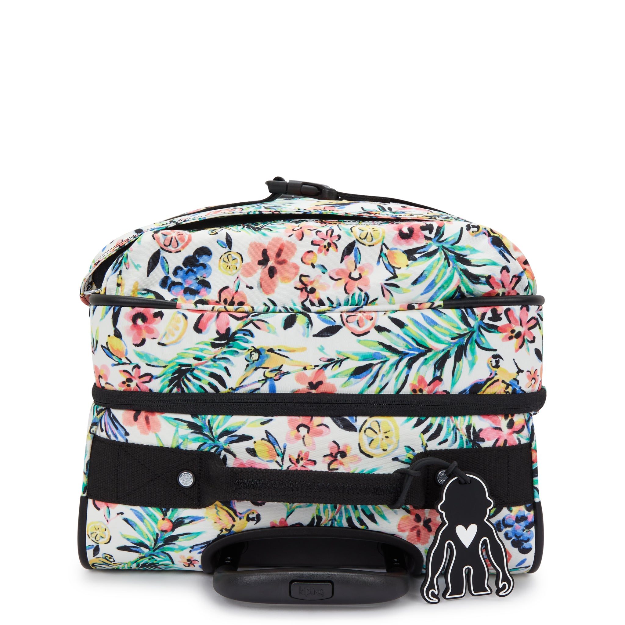 حقيبة سفر Kipling Spontaneous M متوسطة الحجم بعجلات وطبعة كوكتيل I4556-5DZ