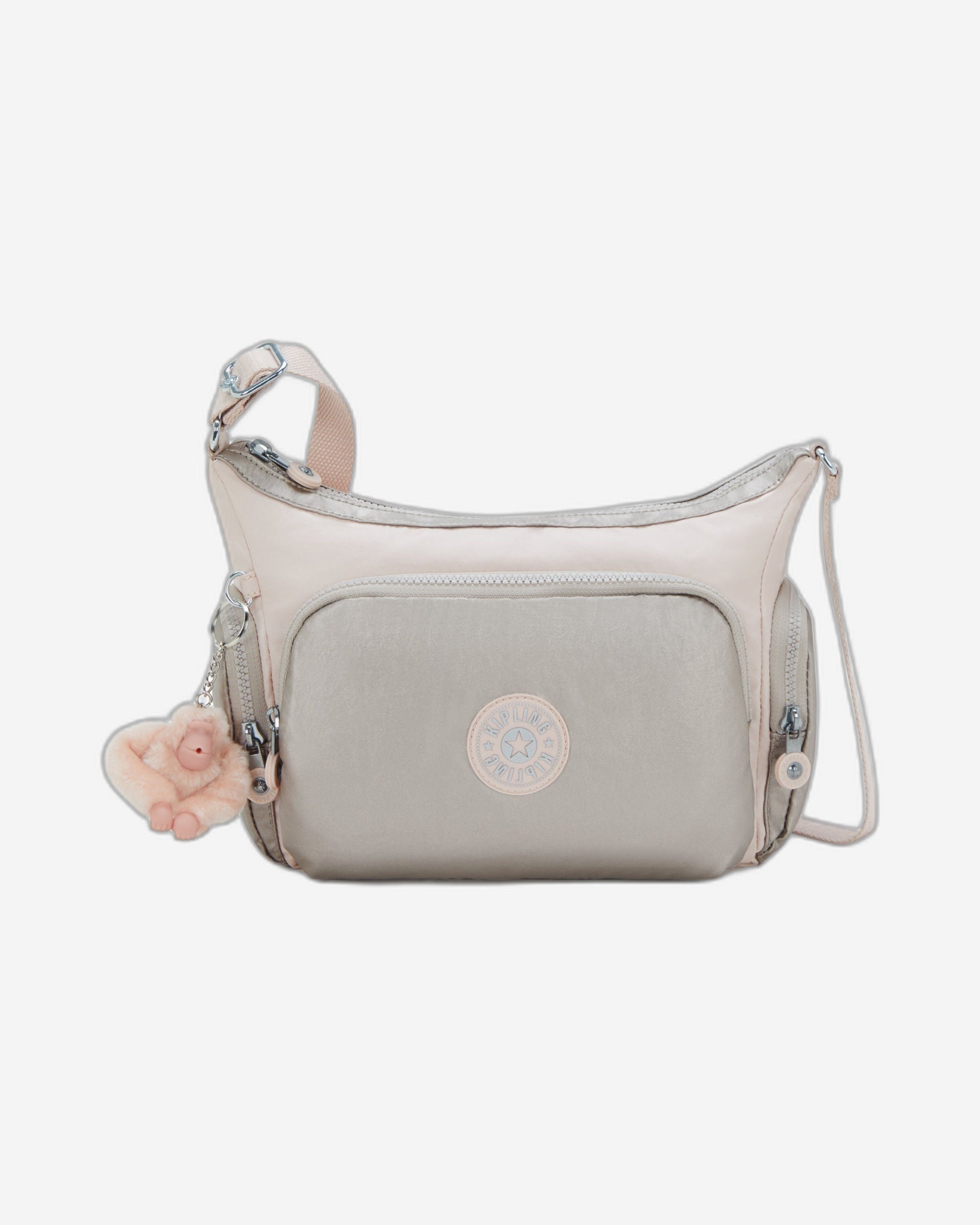 حقيبة كتف متوسطة الحجم من كيبلينج غاب إس بينك شاين بلو I4611-3EL