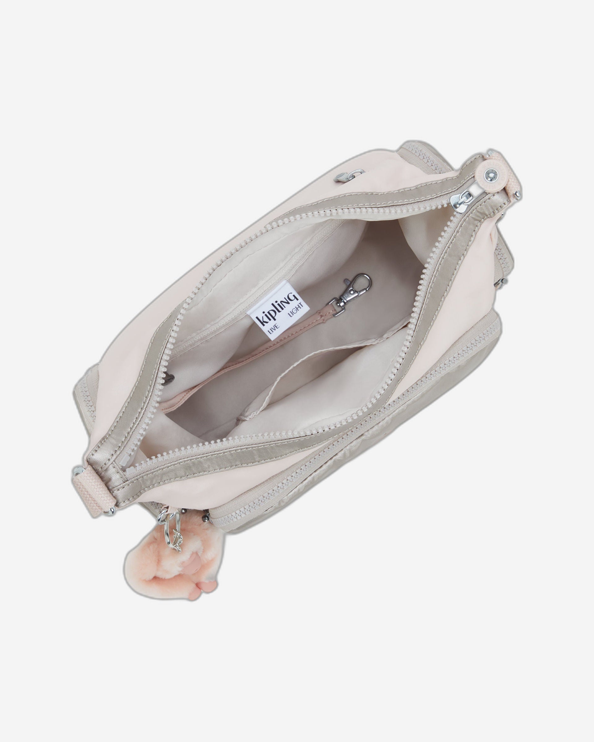 حقيبة كتف متوسطة الحجم من كيبلينج غاب إس بينك شاين بلو I4611-3EL