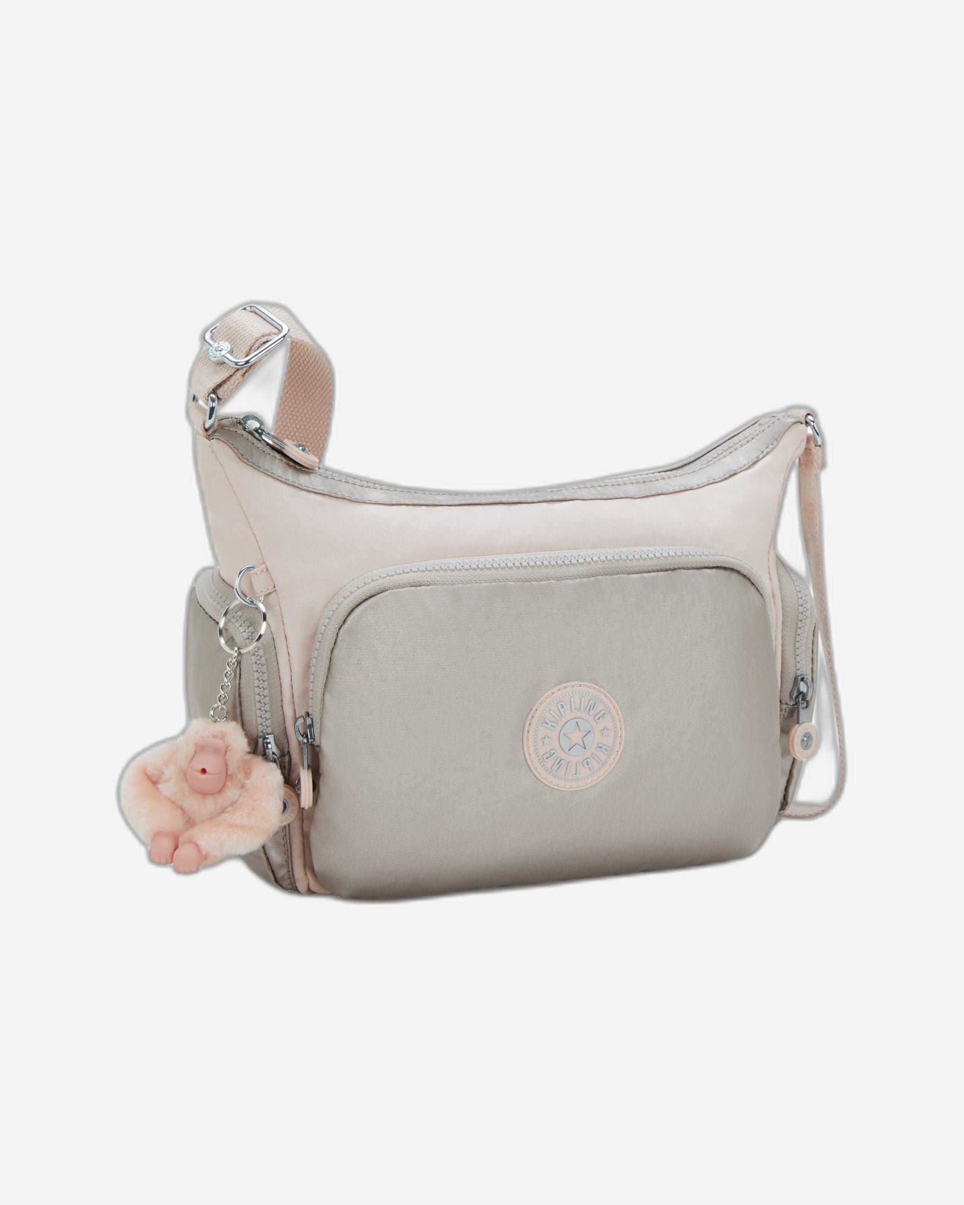 حقيبة كتف متوسطة الحجم من كيبلينج غاب إس بينك شاين بلو I4611-3EL