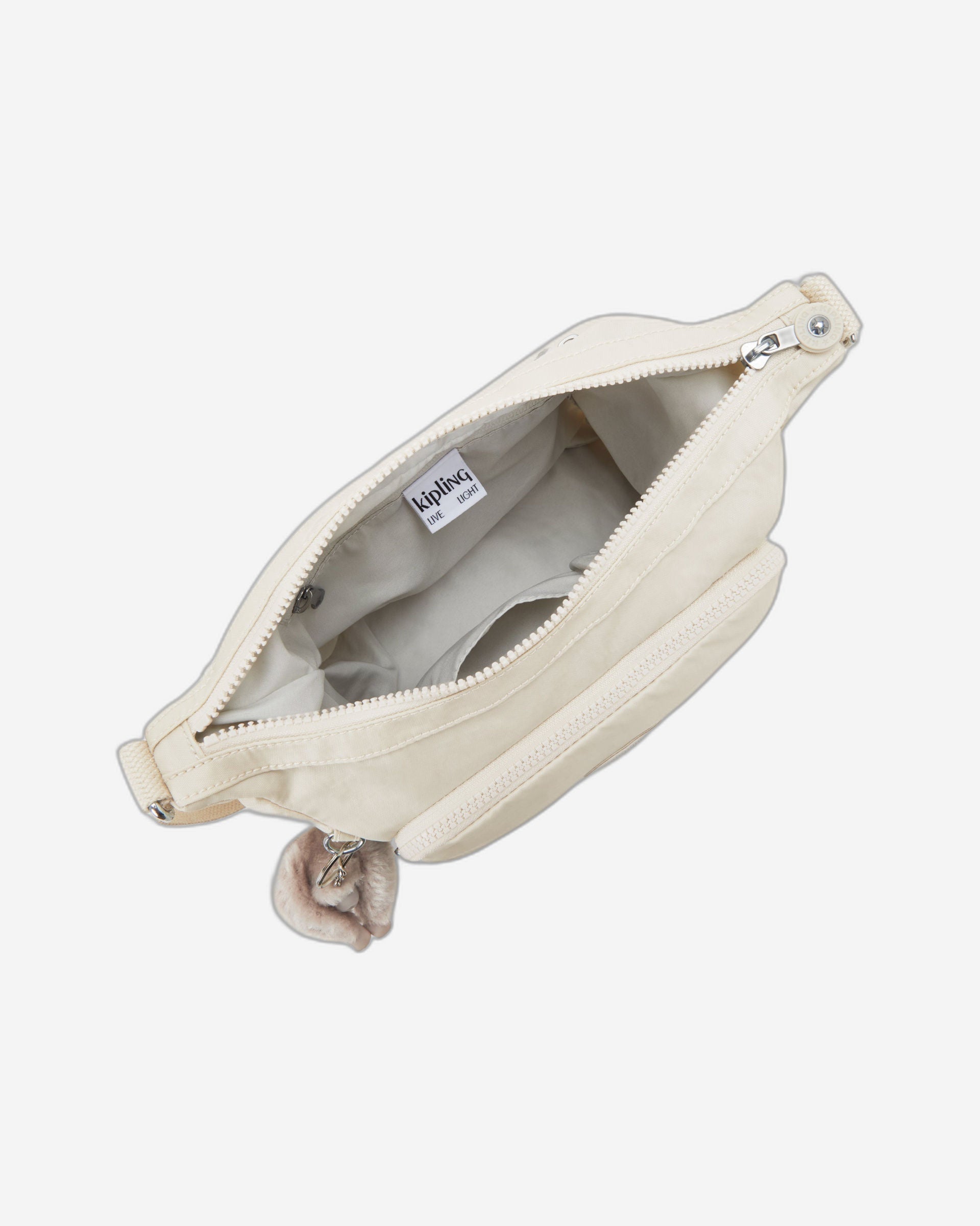 حقيبة كيبلينج غاب إس متوسطة الحجم بلون بيج ولؤلؤي C2I4611-3KA