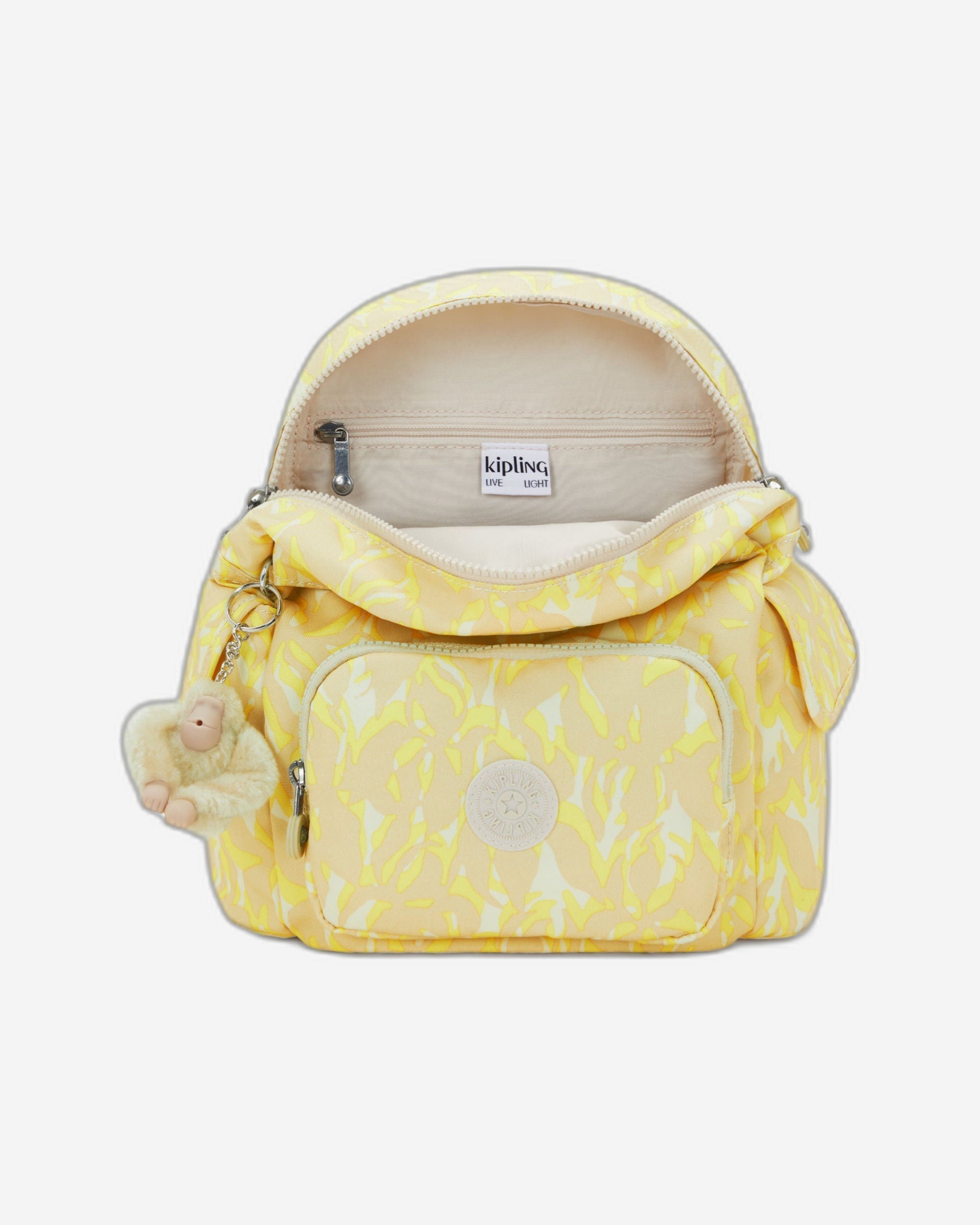 حقيبة ظهر Kipling City Pack Mini Palm Mood Sun الصغيرة I4628-4DP