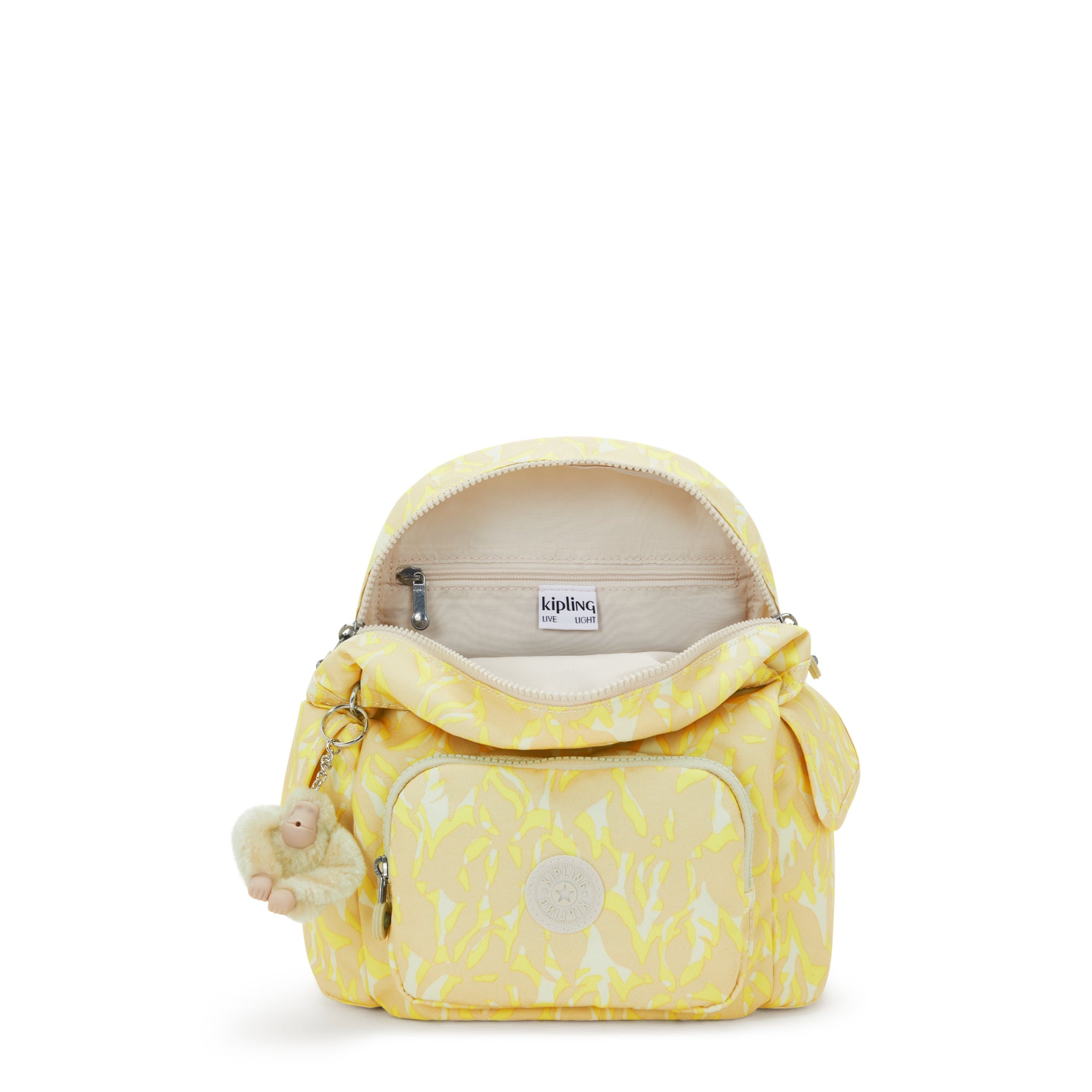 حقيبة ظهر Kipling City Pack Mini Palm Mood Sun الصغيرة I4628-4DP