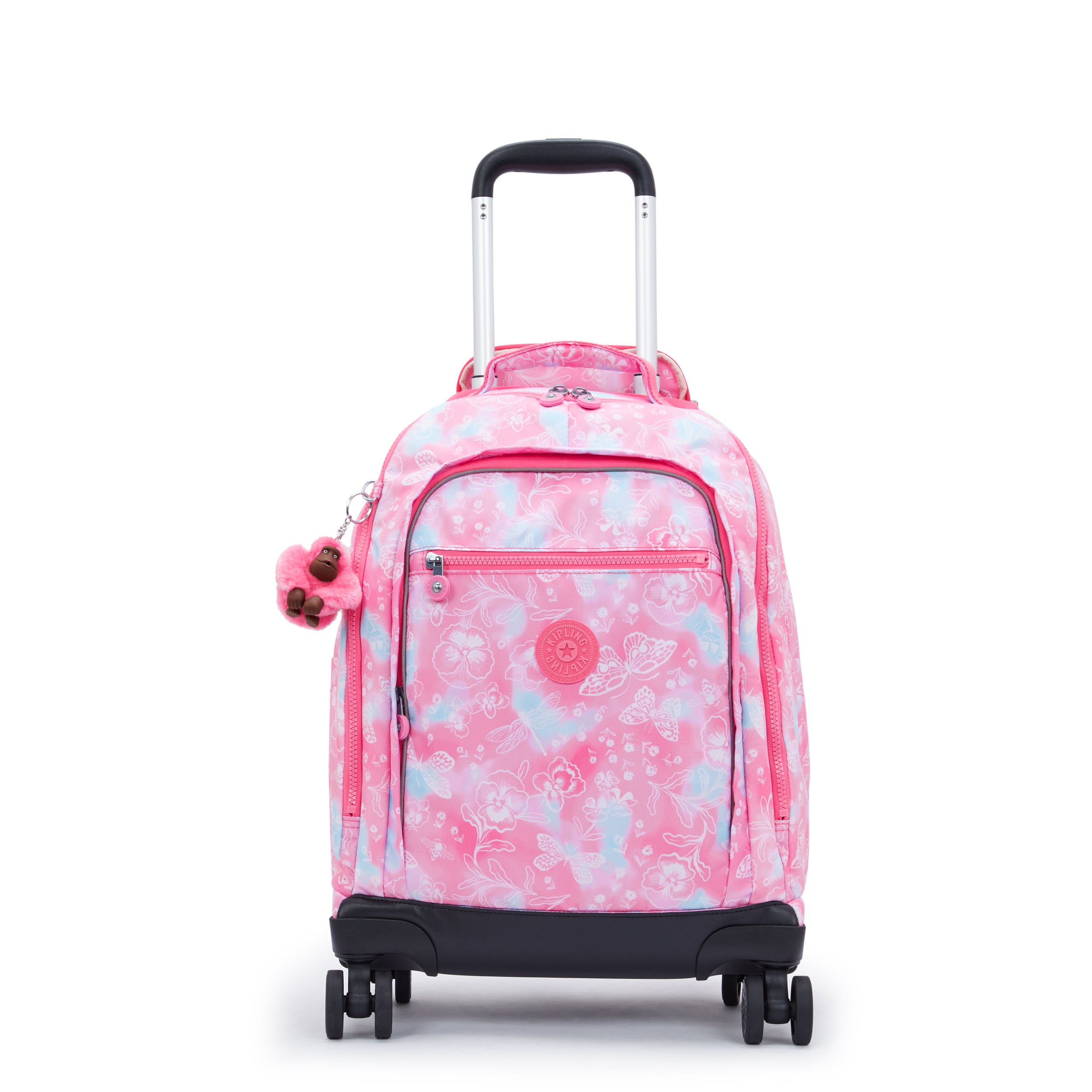 KIPLING-New Zea-Large wheeled backpack (with laptop protection)-Garden Clouds-I4674-2PE