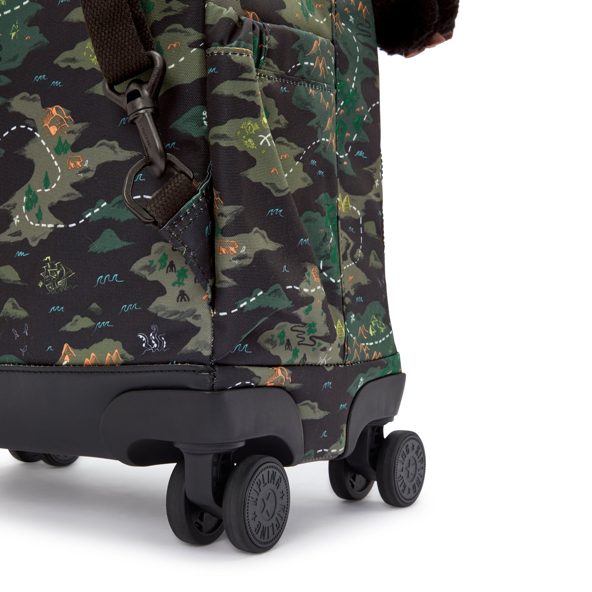 حقيبة ظهر KIPLING New Zea Camo Treasure Large ذات العجلات (مع حماية للكمبيوتر المحمول) I4674-3PB