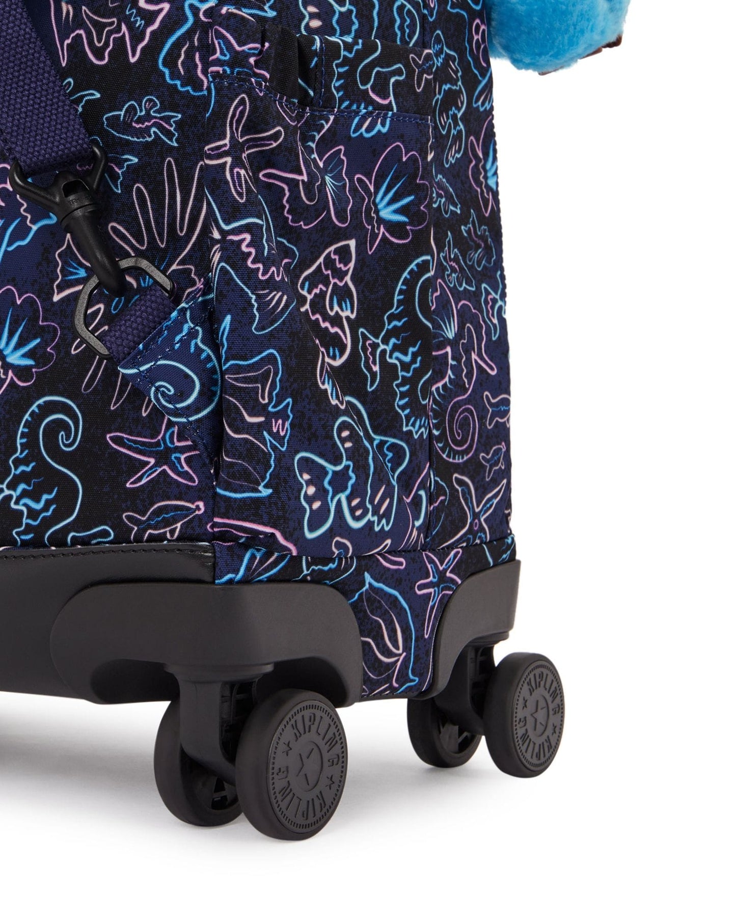 حقيبة ظهر Kipling New Zea Disco Fish كبيرة بعجلات مع حجرة للكمبيوتر المحمول I4674-4FK