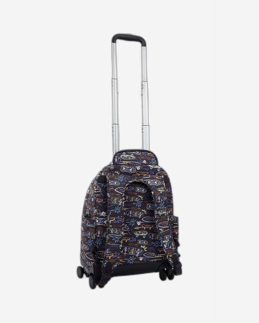 حقيبة ظهر Kipling New Zea Neon Skate كبيرة بعجلات مع حجرة للكمبيوتر المحمول I4674-71M
