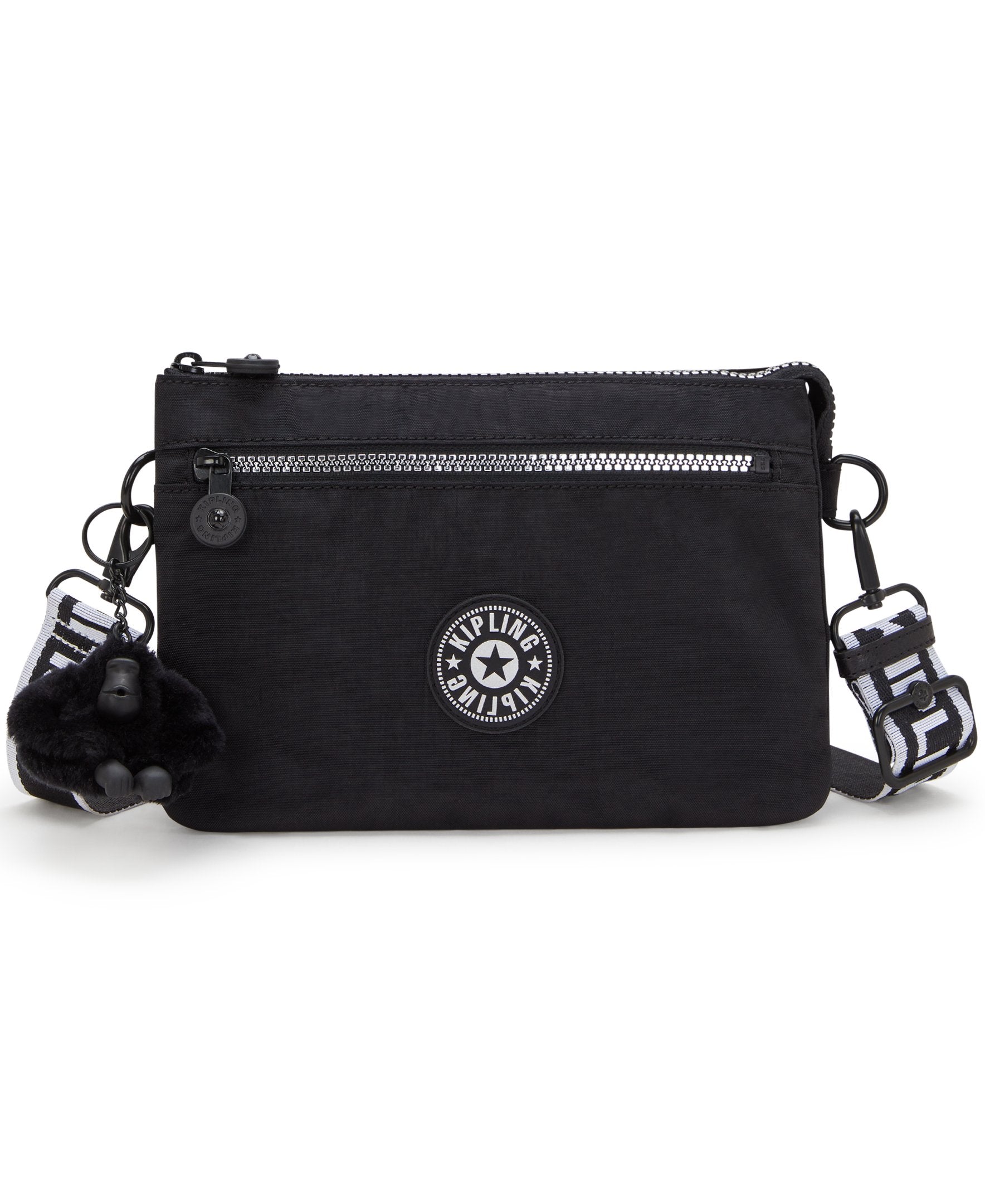 Kipling Riri Zip Glorious Silver Small Crossbody Bag I4745-9SB