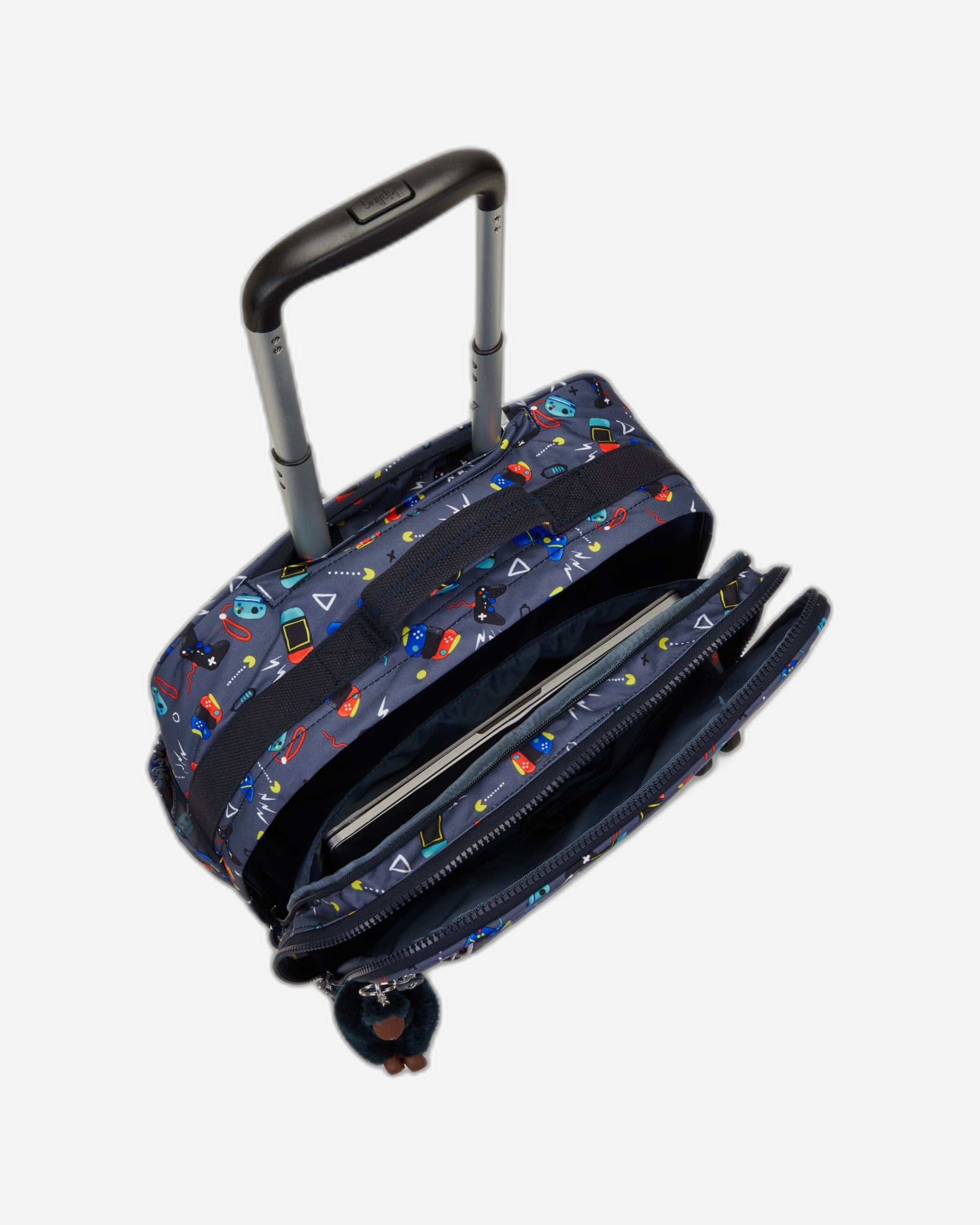 حقيبة ألعاب Kipling New Storia رمادية كبيرة بعجلات C2I4847-T6T