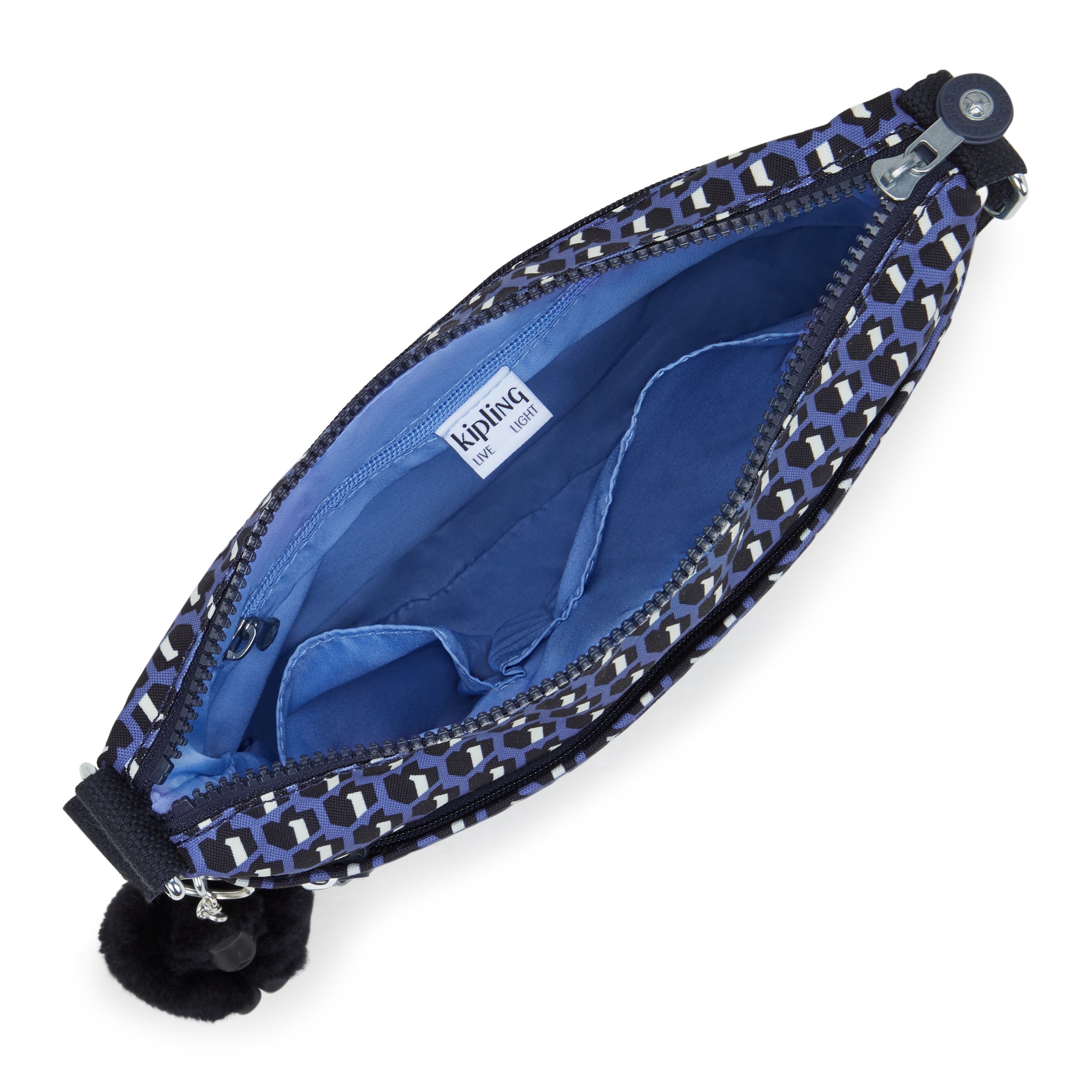 حقيبة كتف متوسطة الحجم من كيبلينج أرتو 3D K باللون الأزرق I4854-4JS