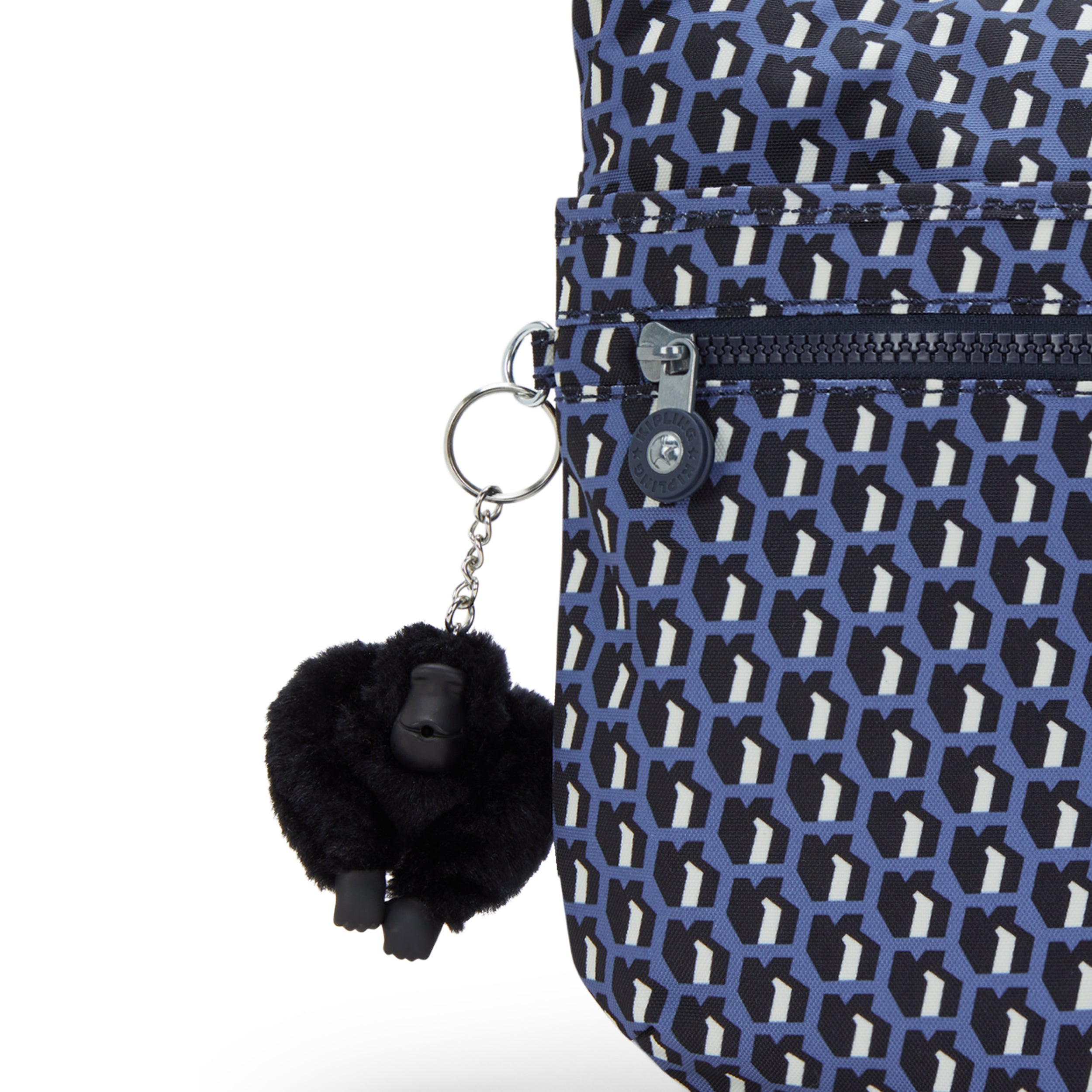 حقيبة كتف متوسطة الحجم من كيبلينج أرتو 3D K باللون الأزرق I4854-4JS