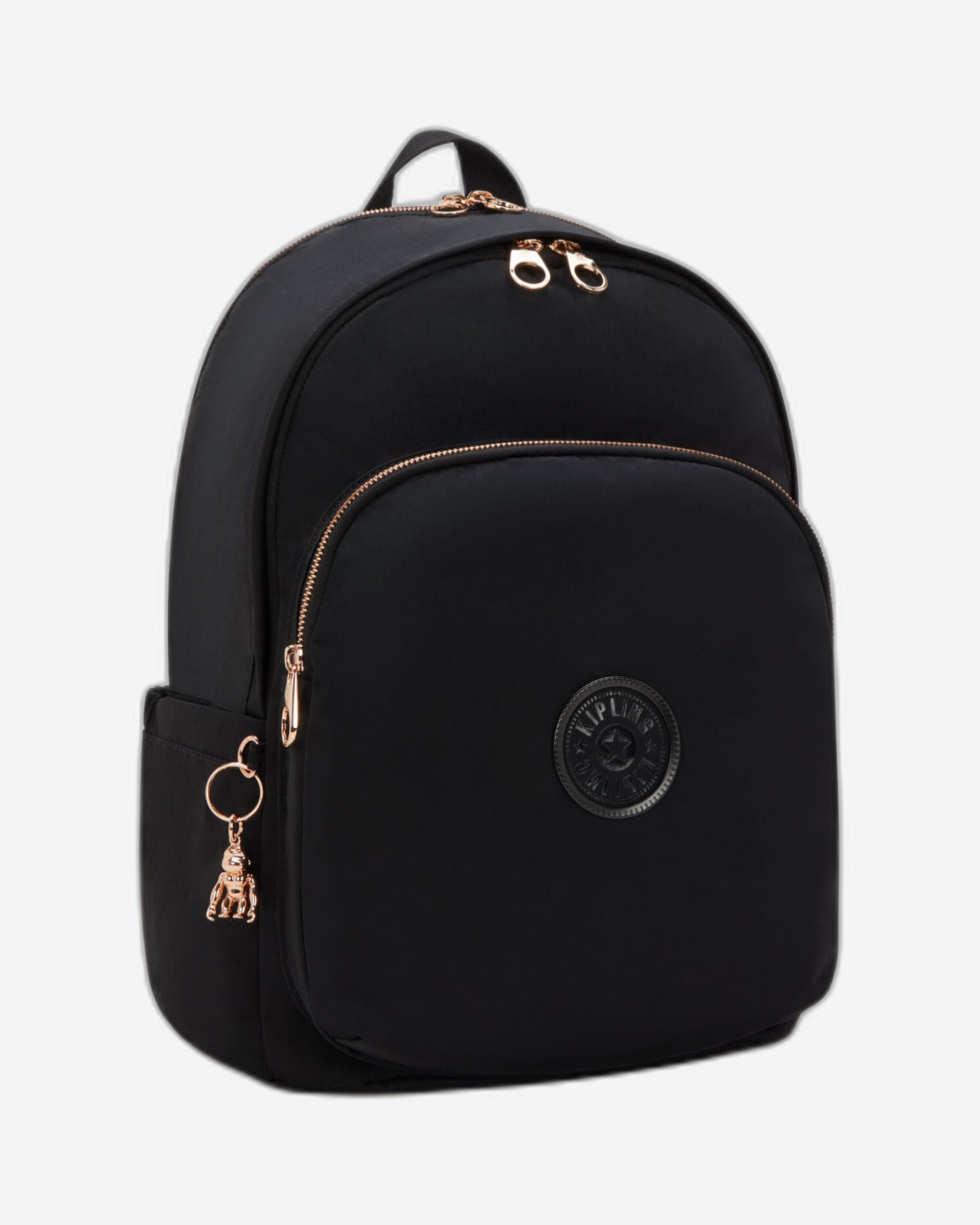 حقيبة ظهر كيبلينج ديليا إم سوداء وردية كبيرة I4869-62Q