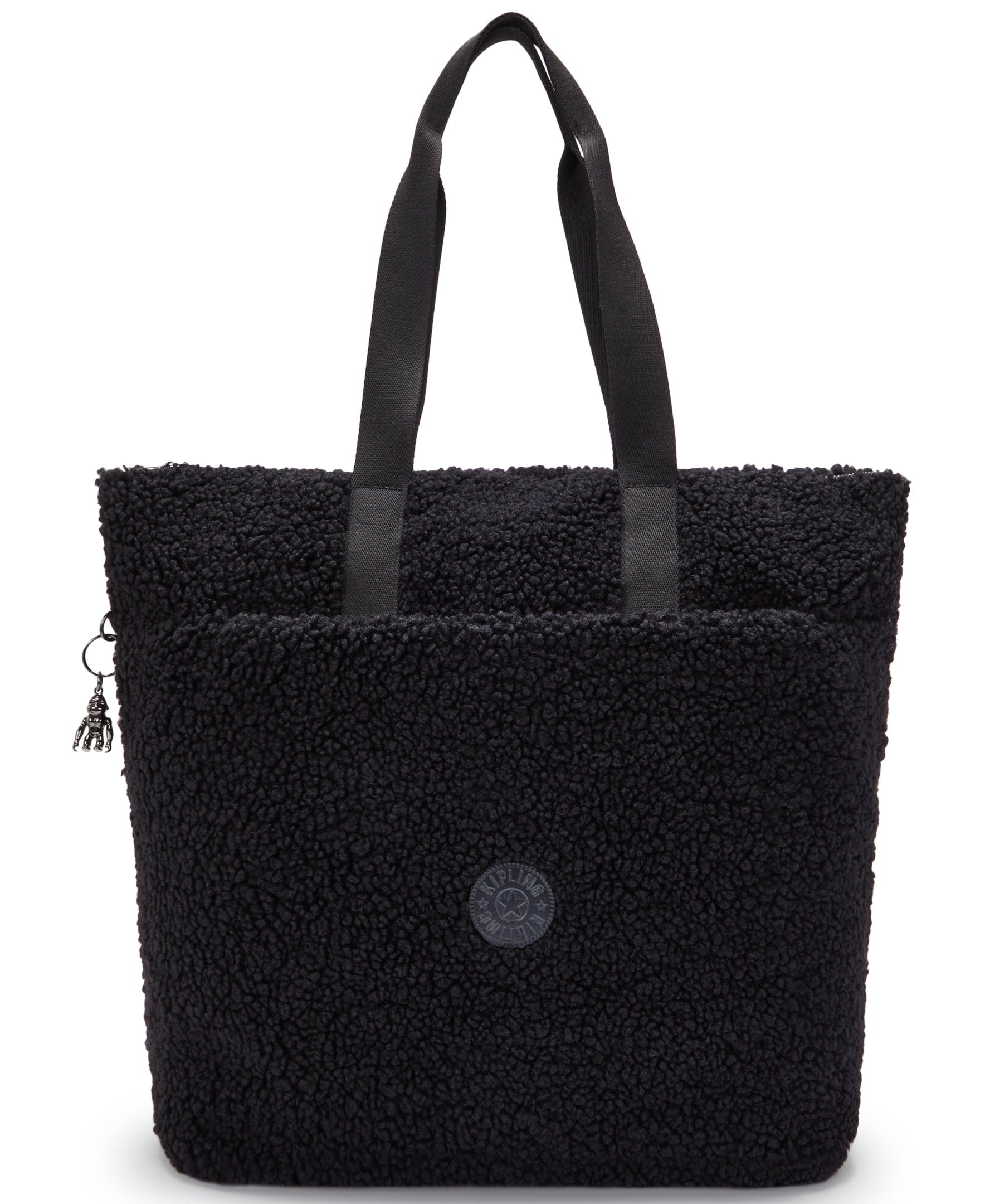 Kipling Glynn Black Fuzz Large Tote I4936-5PF