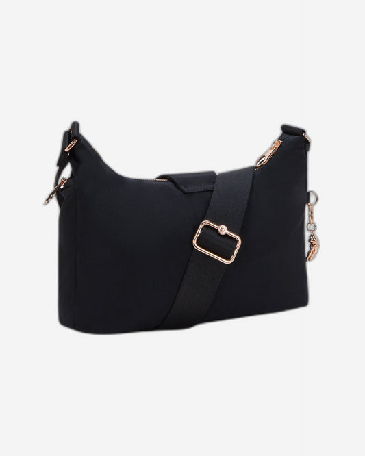 حقيبة كروسبودي كيبلينج سيرا إم باللون الأسود والوردي المتبل I5107-62Q