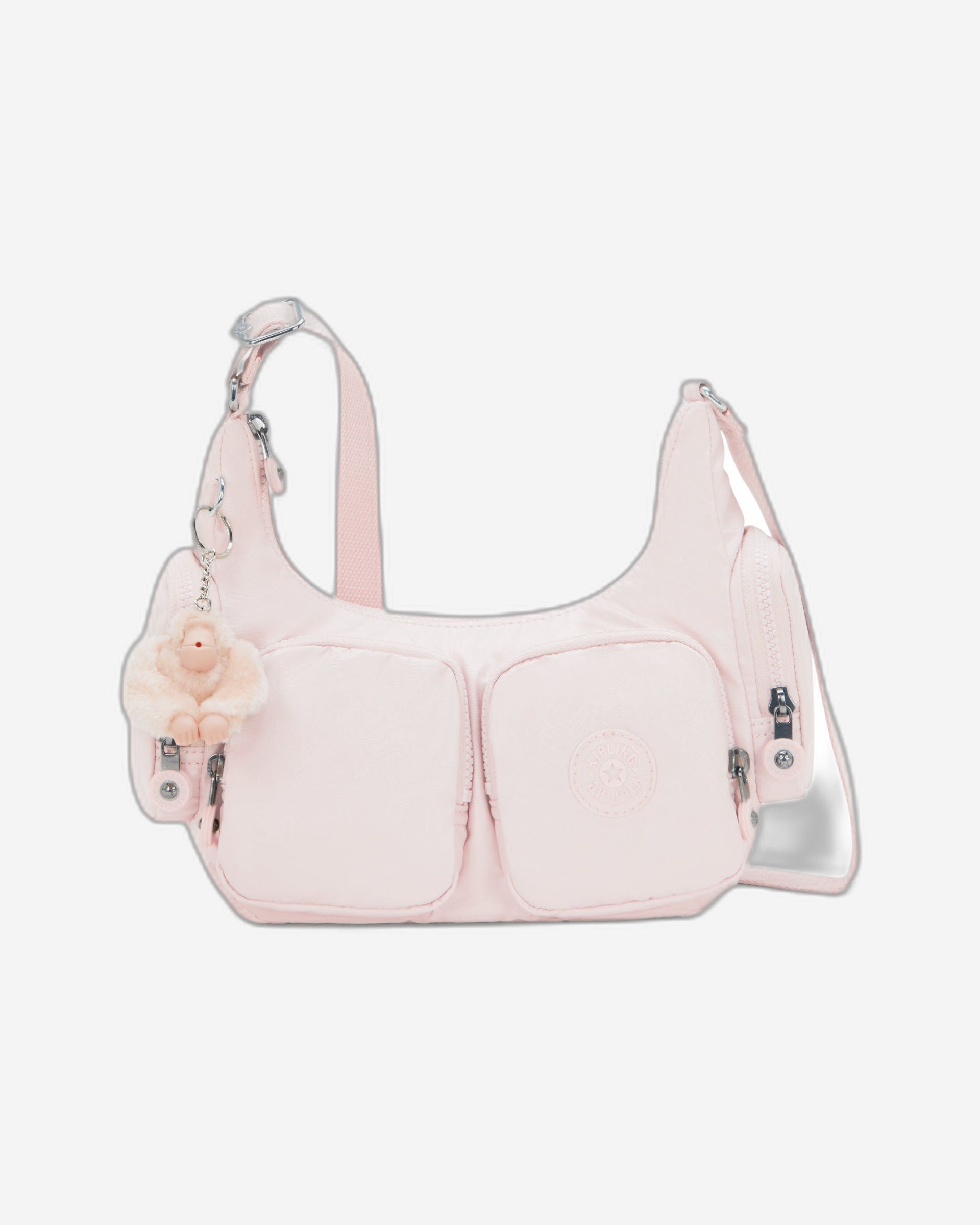 حقيبة كروس بودي صغيرة Kipling Rikka S وردية لامعة I5164-3DZ