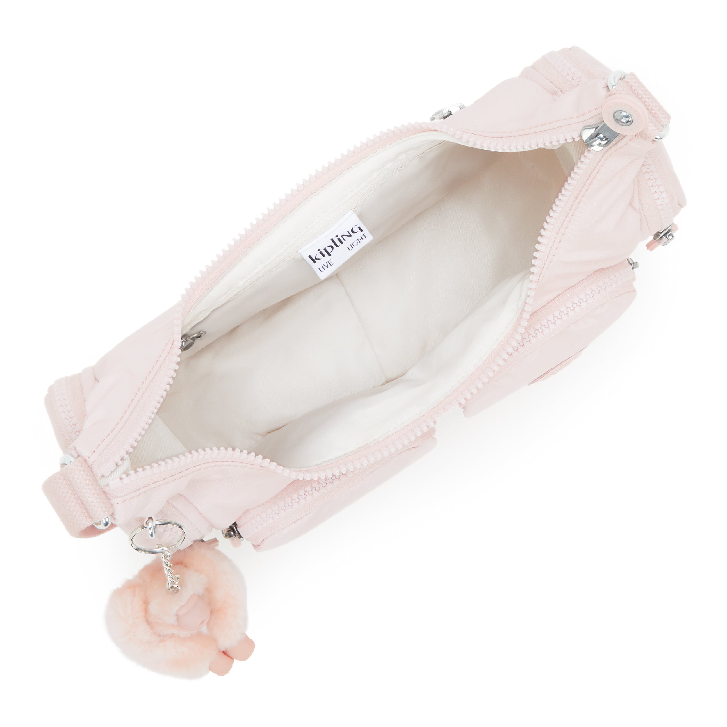 حقيبة كروس بودي صغيرة Kipling Rikka S وردية لامعة I5164-3DZ