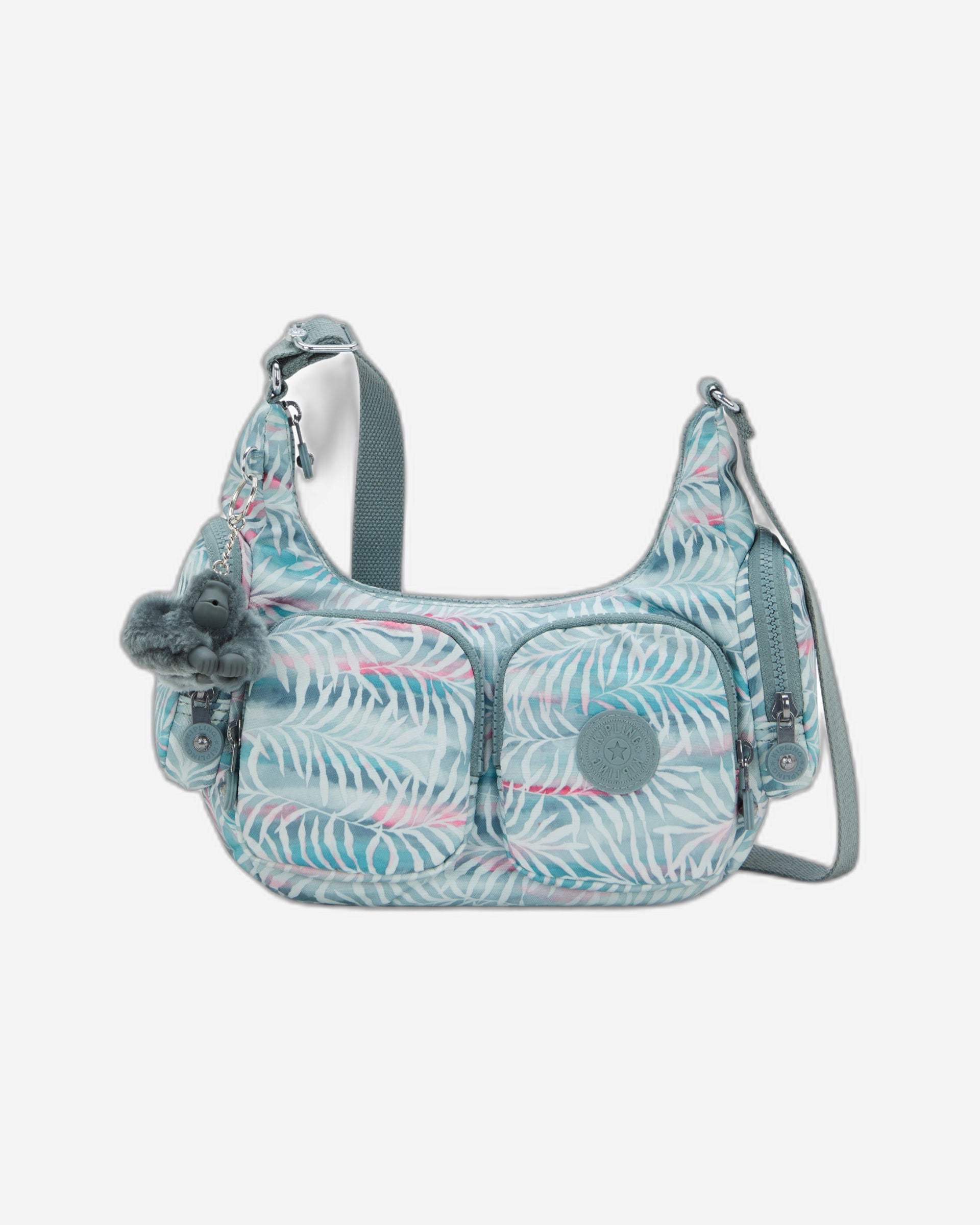 حقيبة كيبلينج ريكا إس بنقشة أوراق النخيل صغيرة الحجم I5271-3QN