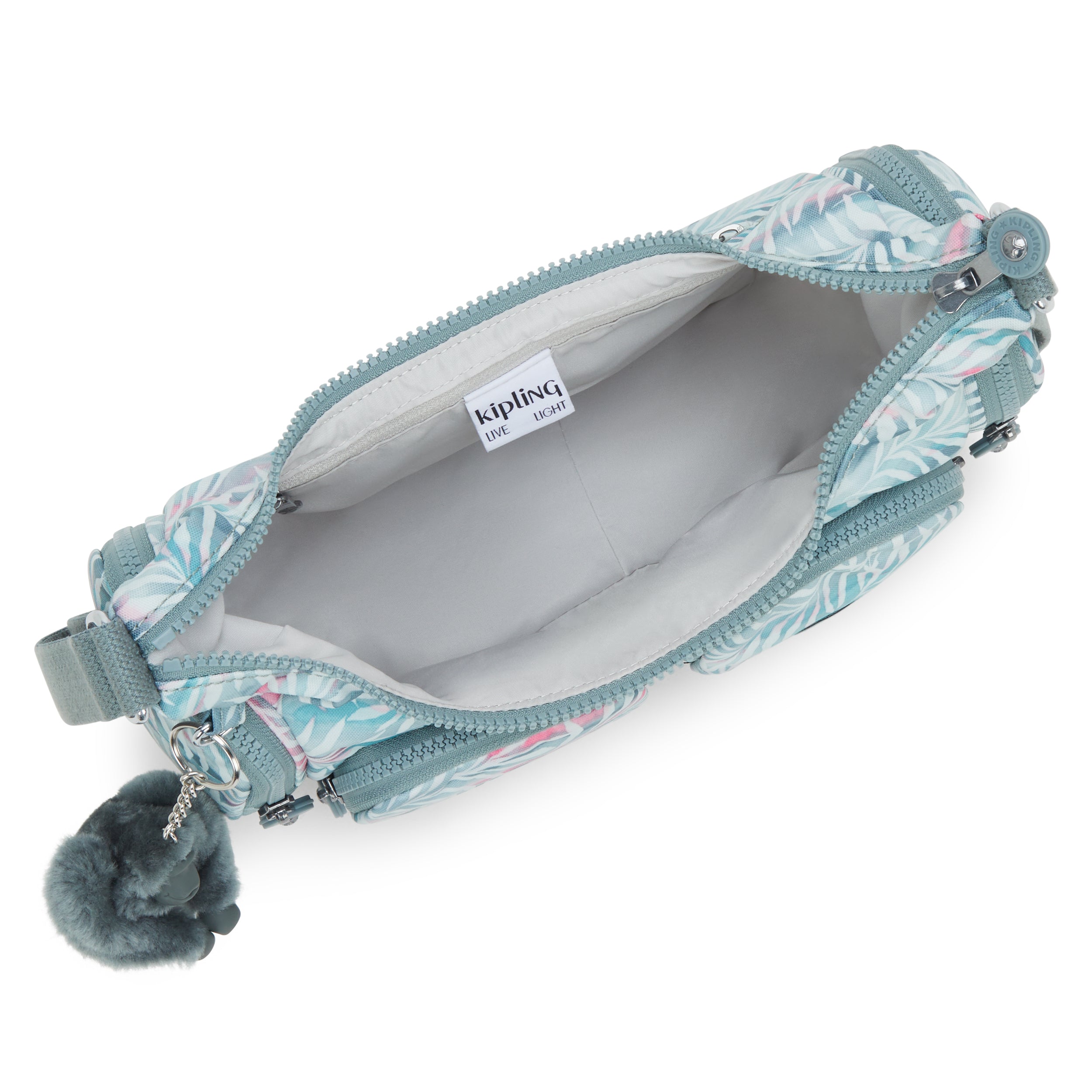 حقيبة كيبلينج ريكا إس بنقشة أوراق النخيل صغيرة الحجم I5271-3QN