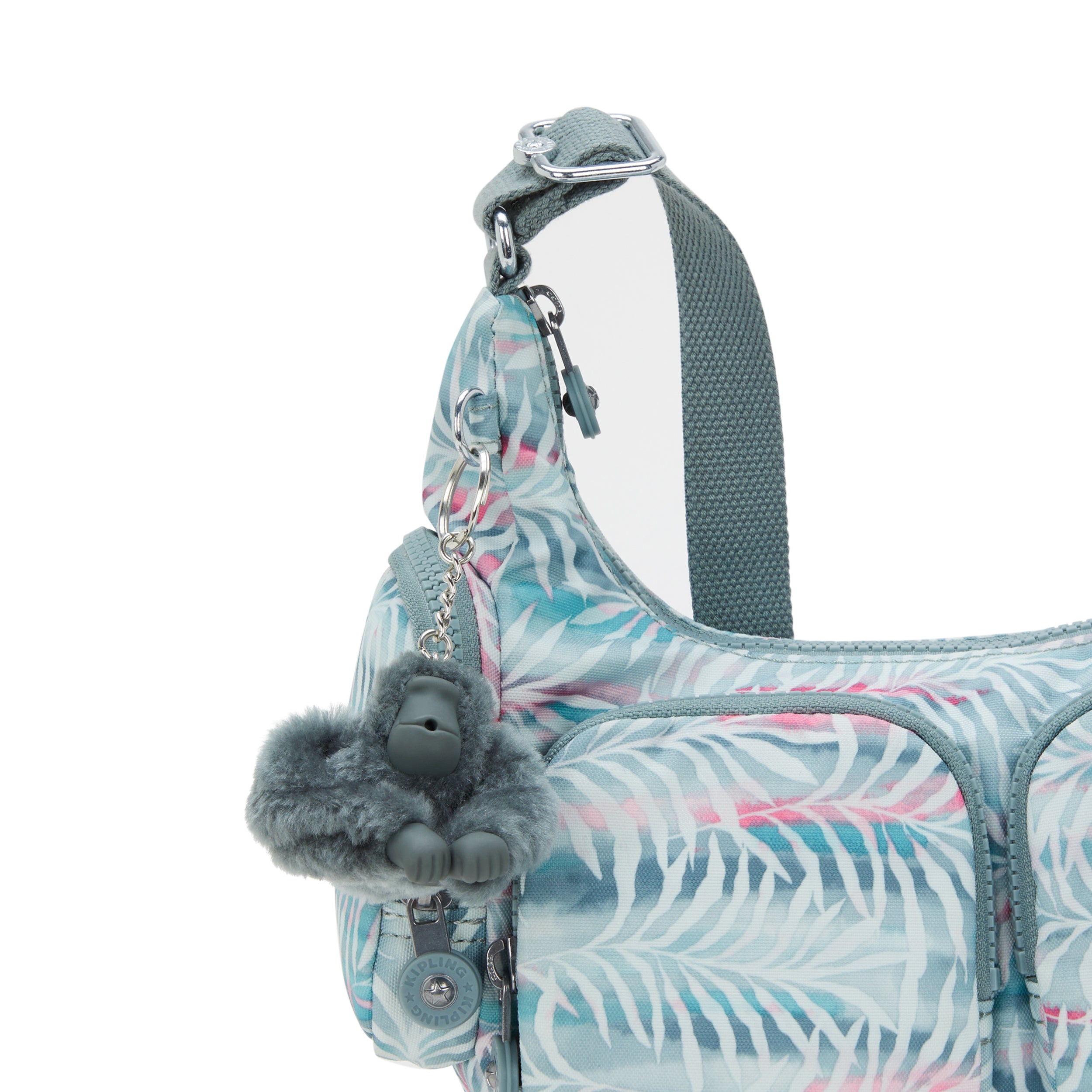 حقيبة كيبلينج ريكا إس بنقشة أوراق النخيل صغيرة الحجم I5271-3QN