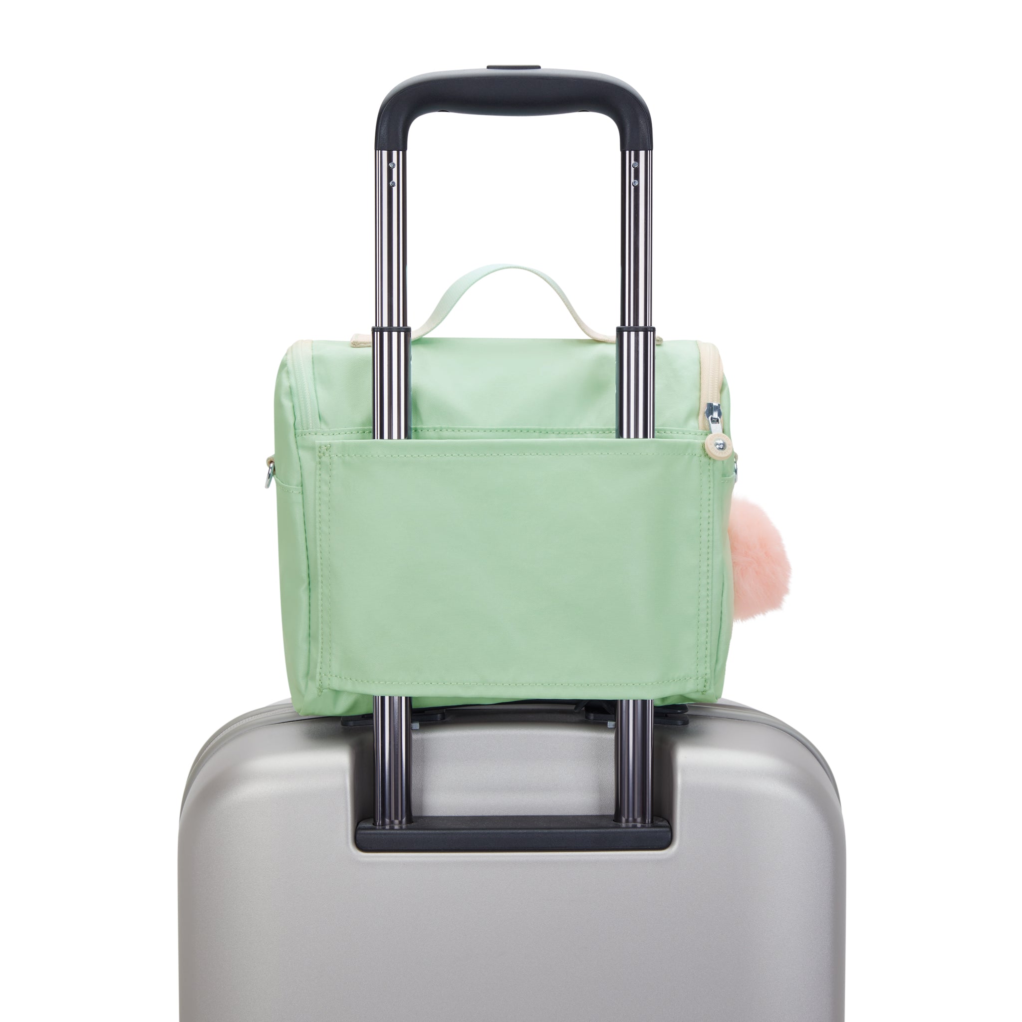 حقيبة غداء كيبلينج نيو كيشيرو ناعمة خضراء كبيرة مع جراب عربة C2I5356-5KY