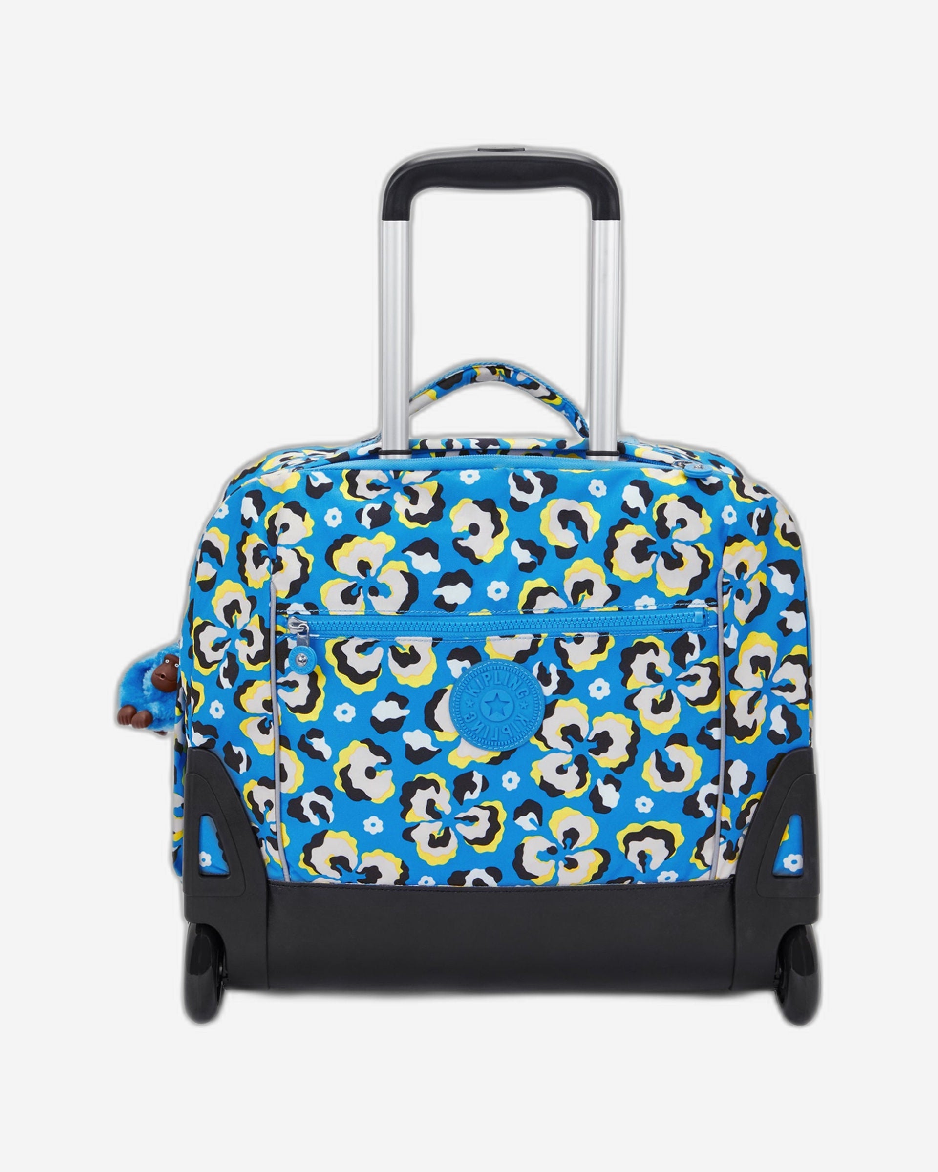 حقيبة ظهر كيبلينج كبيرة بعجلات للنساء بنقشة جلد الفهد - I5368-P2A