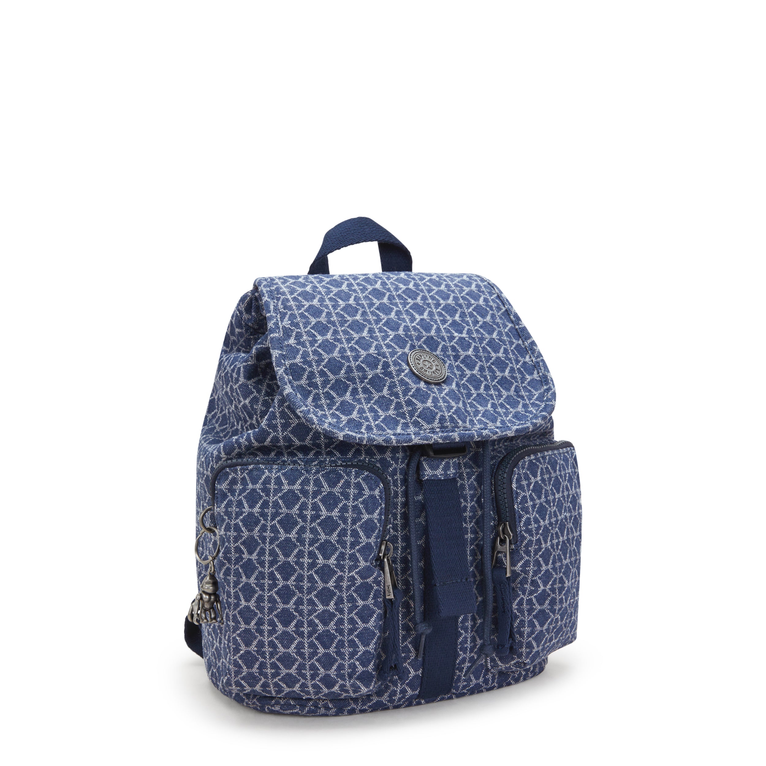 حقيبة ظهر Kipling Anto S Signature Denim صغيرة I5386-7PF