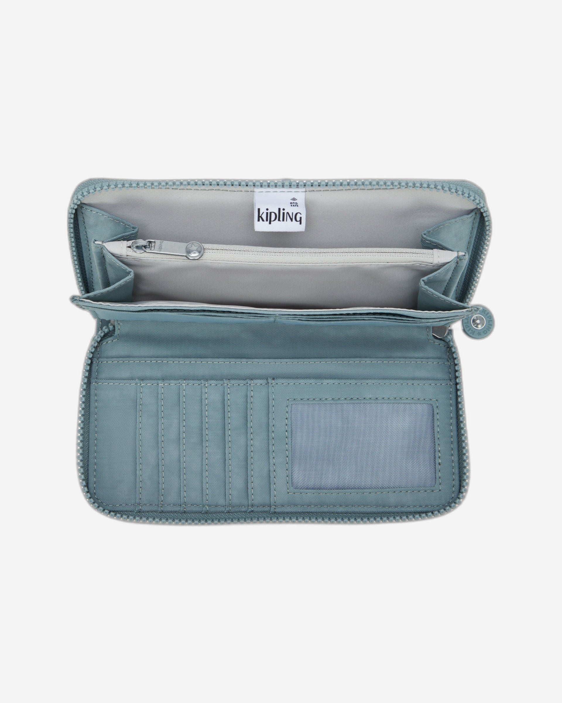 محفظة كيبلينج موني وورلد رمادية مريحة كبيرة I5411-3NL