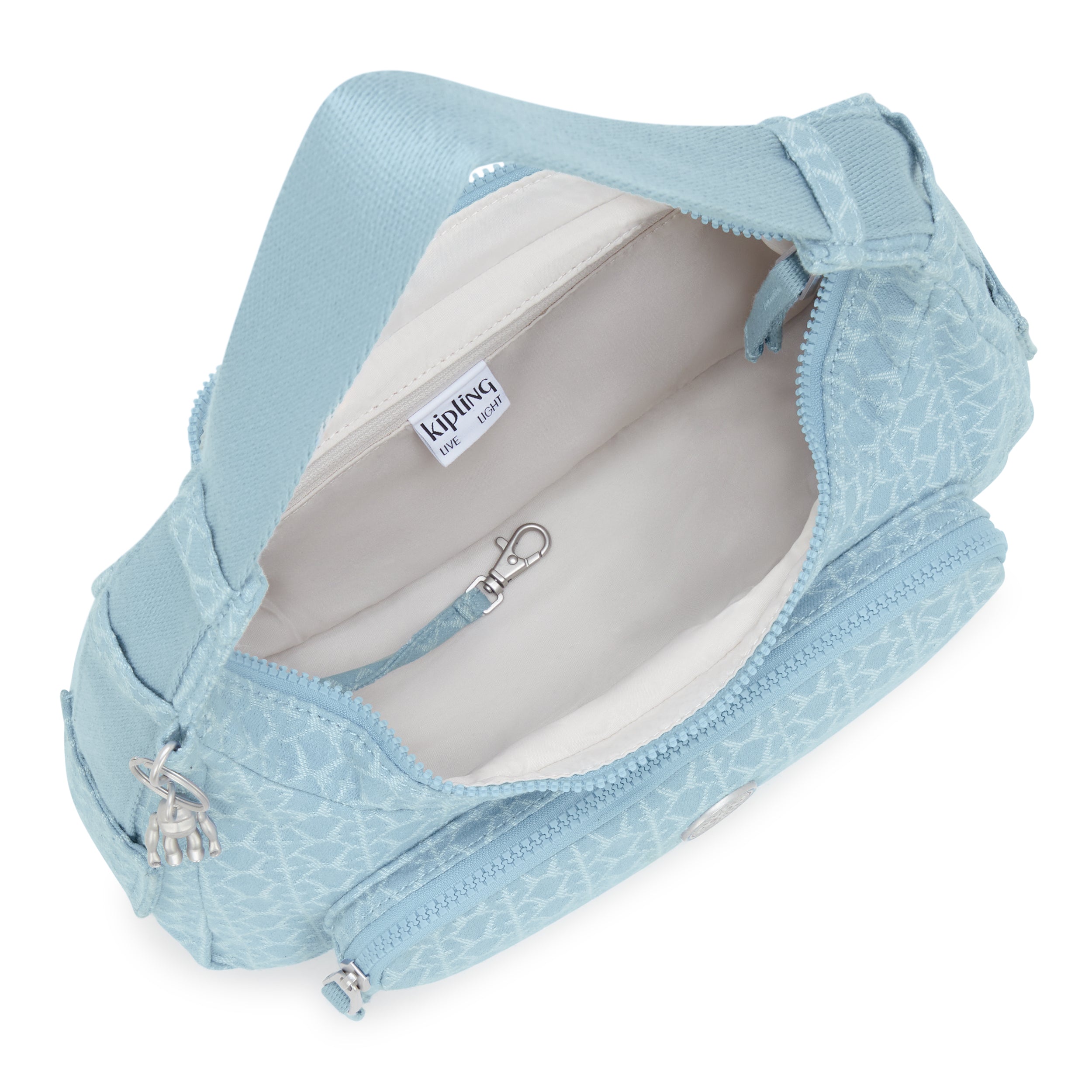 حقيبة كتف صغيرة Kipling Karis S من قماش الدنيم الخفيف I5455-3LL