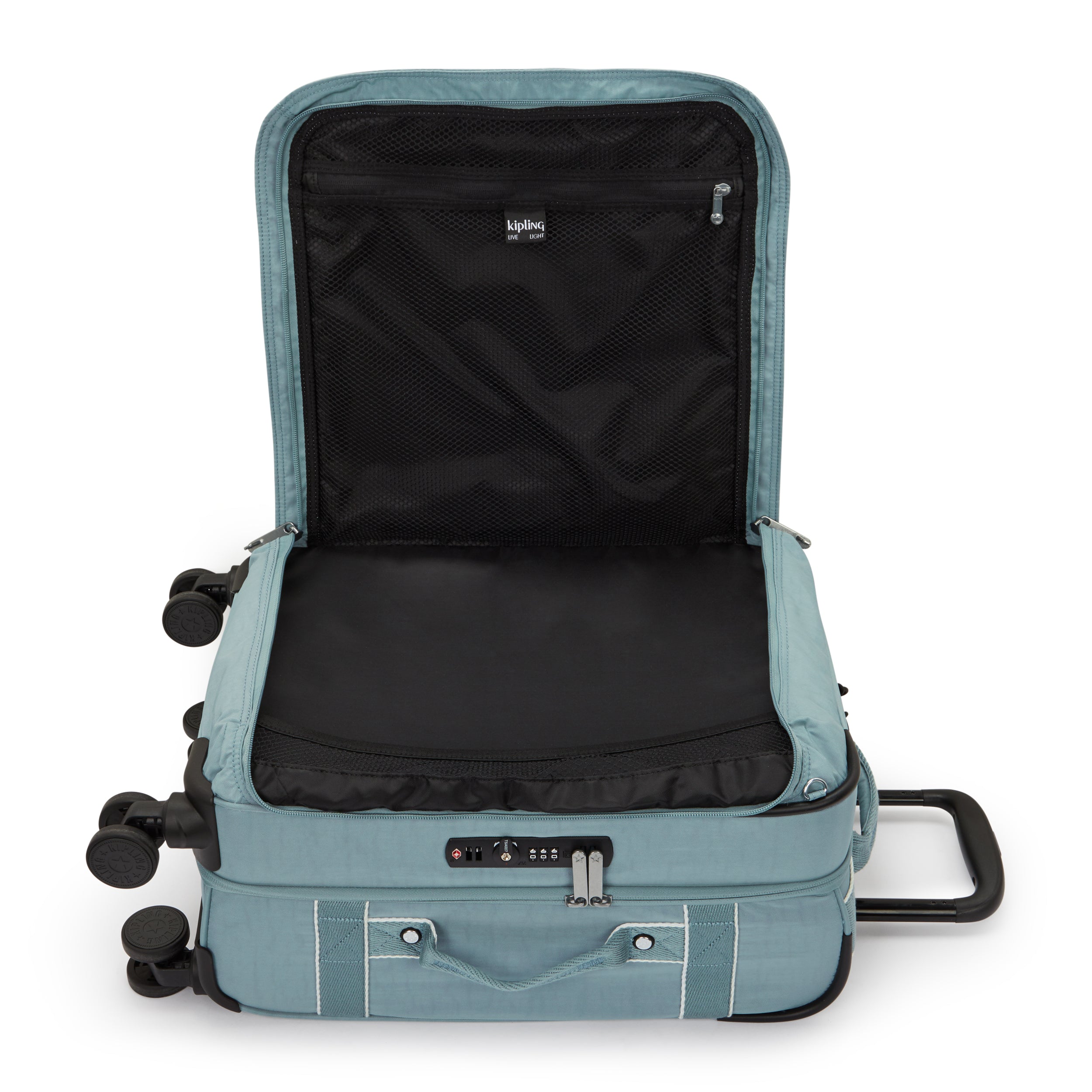 حقيبة سفر كيبلينج سبونتانيوس إس رمادية مريحة صغيرة بعجلات I5508-3NL