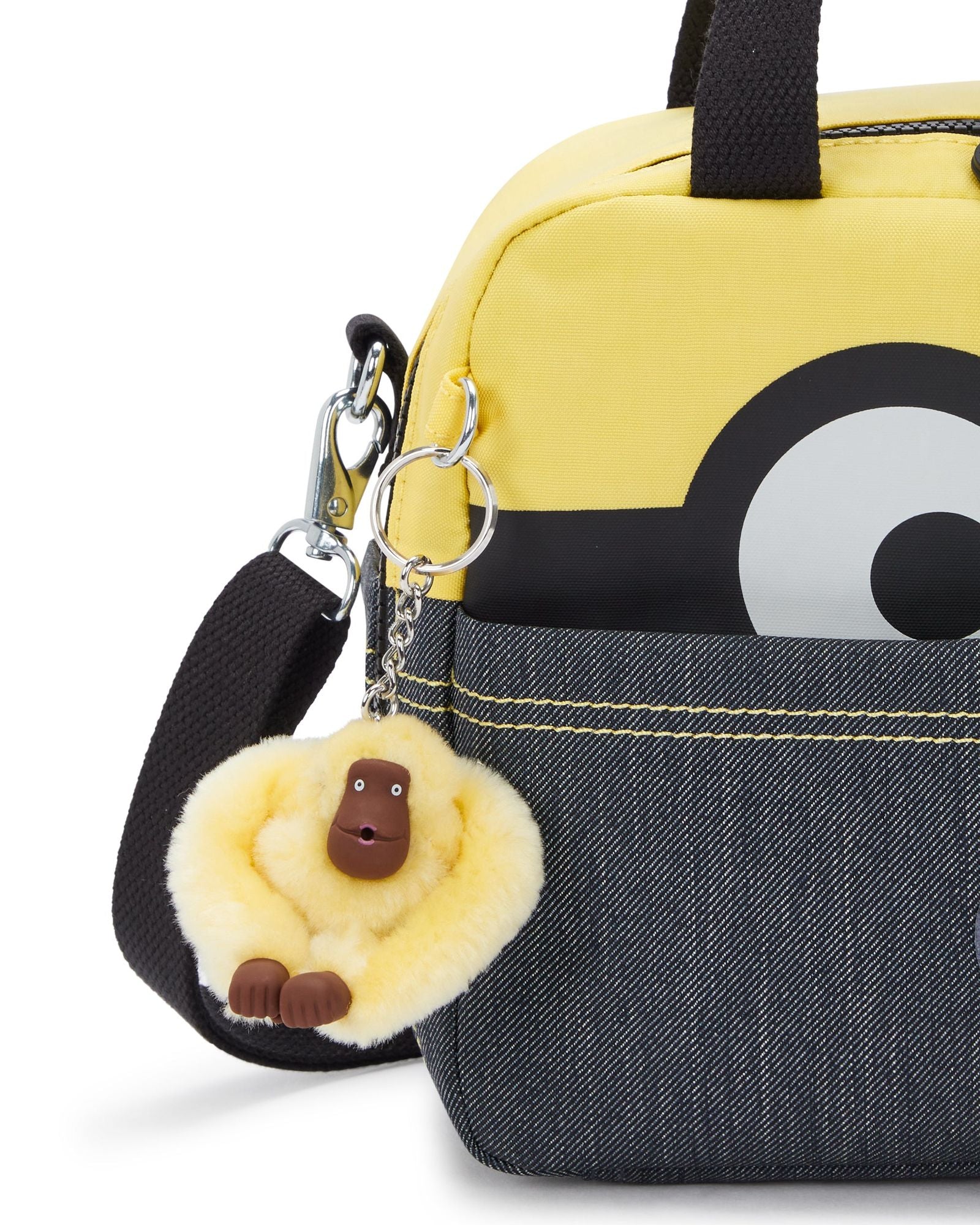 حقيبة غداء كبيرة من Kipling Miyo Minion Jeans Bl مع جراب عربة C2I5533-MI8