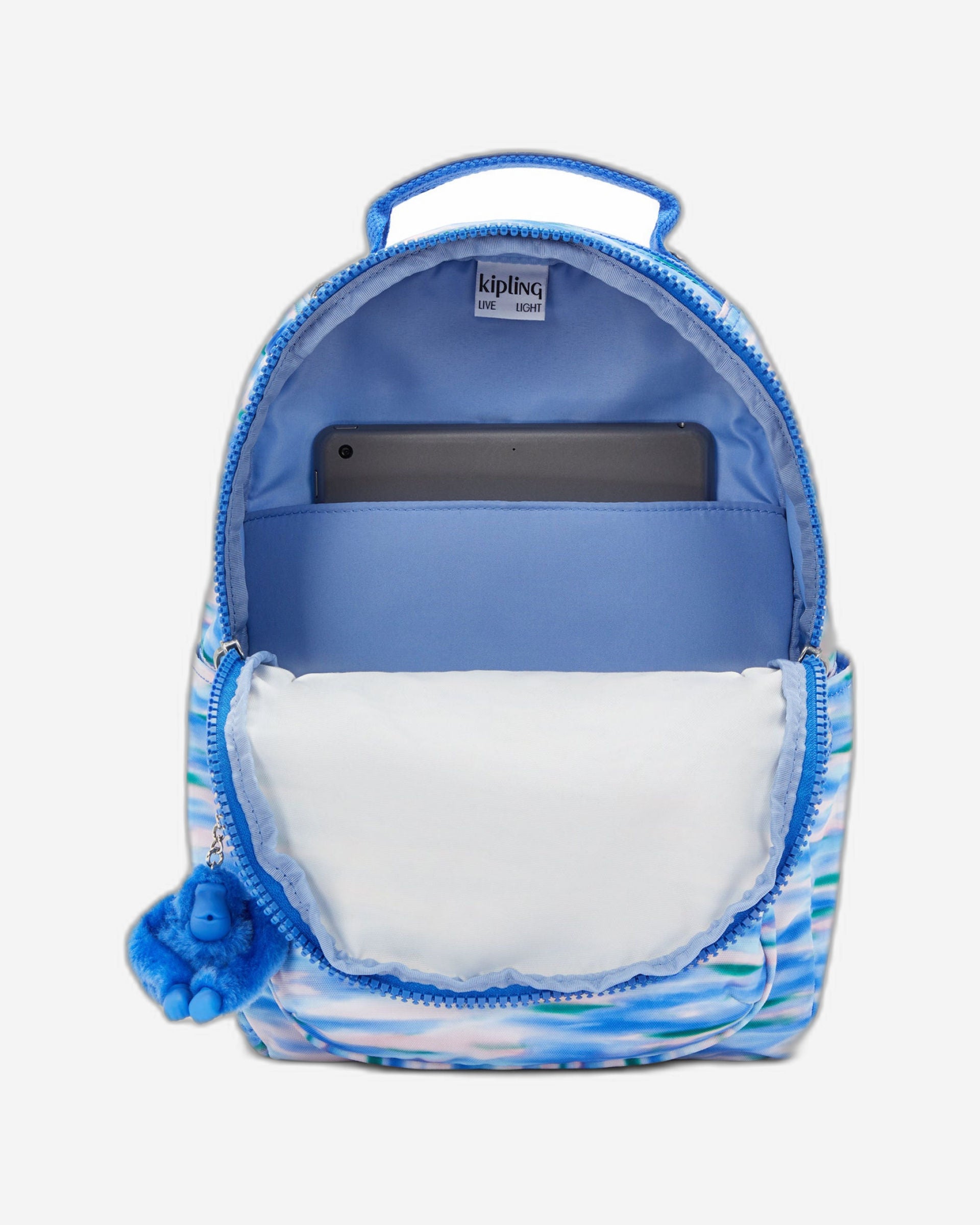 حقيبة ظهر كيبلينج سيول إس صغيرة زرقاء مخففة C2I5611-TX9