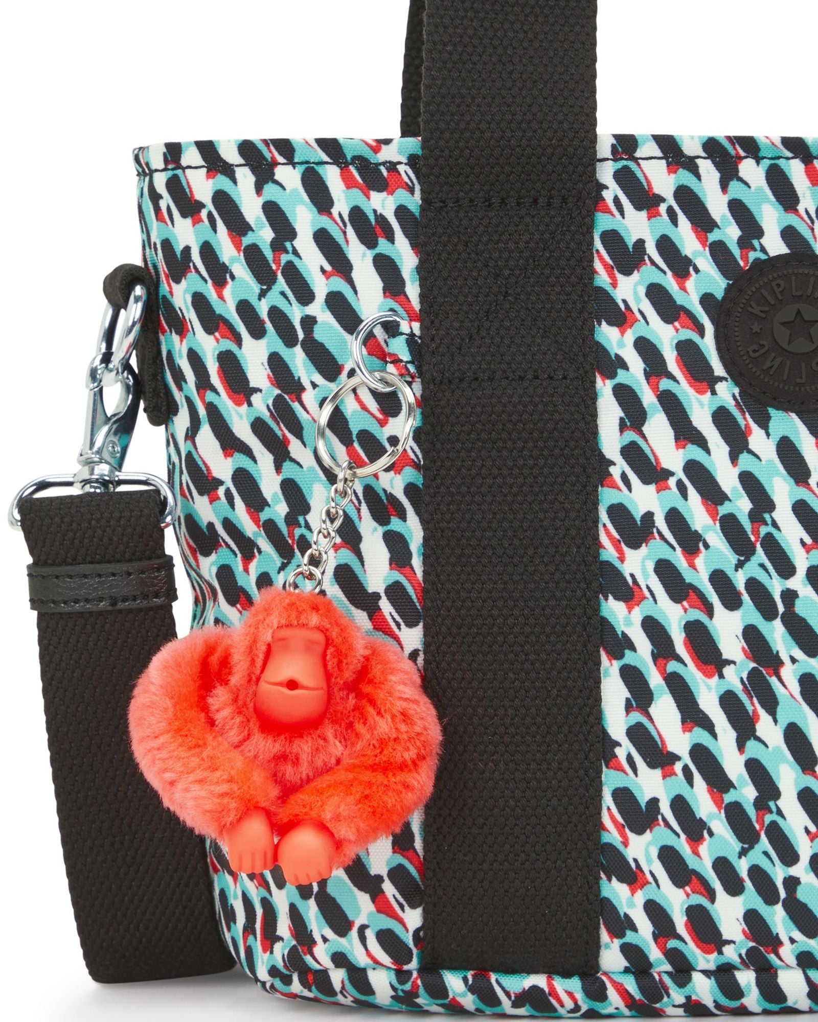 حقيبة كتف صغيرة بطبعة تجريدية من كيبلينج مينتا C2I5647-GN6