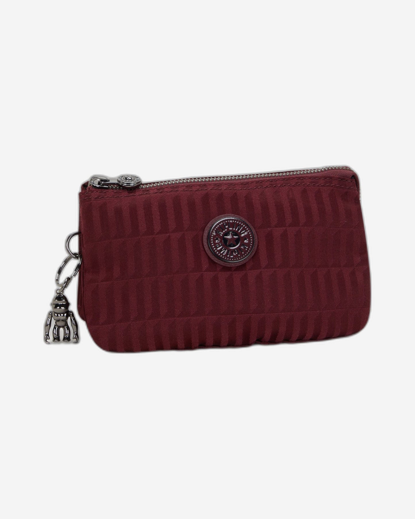 حقيبة Kipling Creativity L كبيرة حمراء اللون بنمط بلاط الجاكار I5688-9HX
