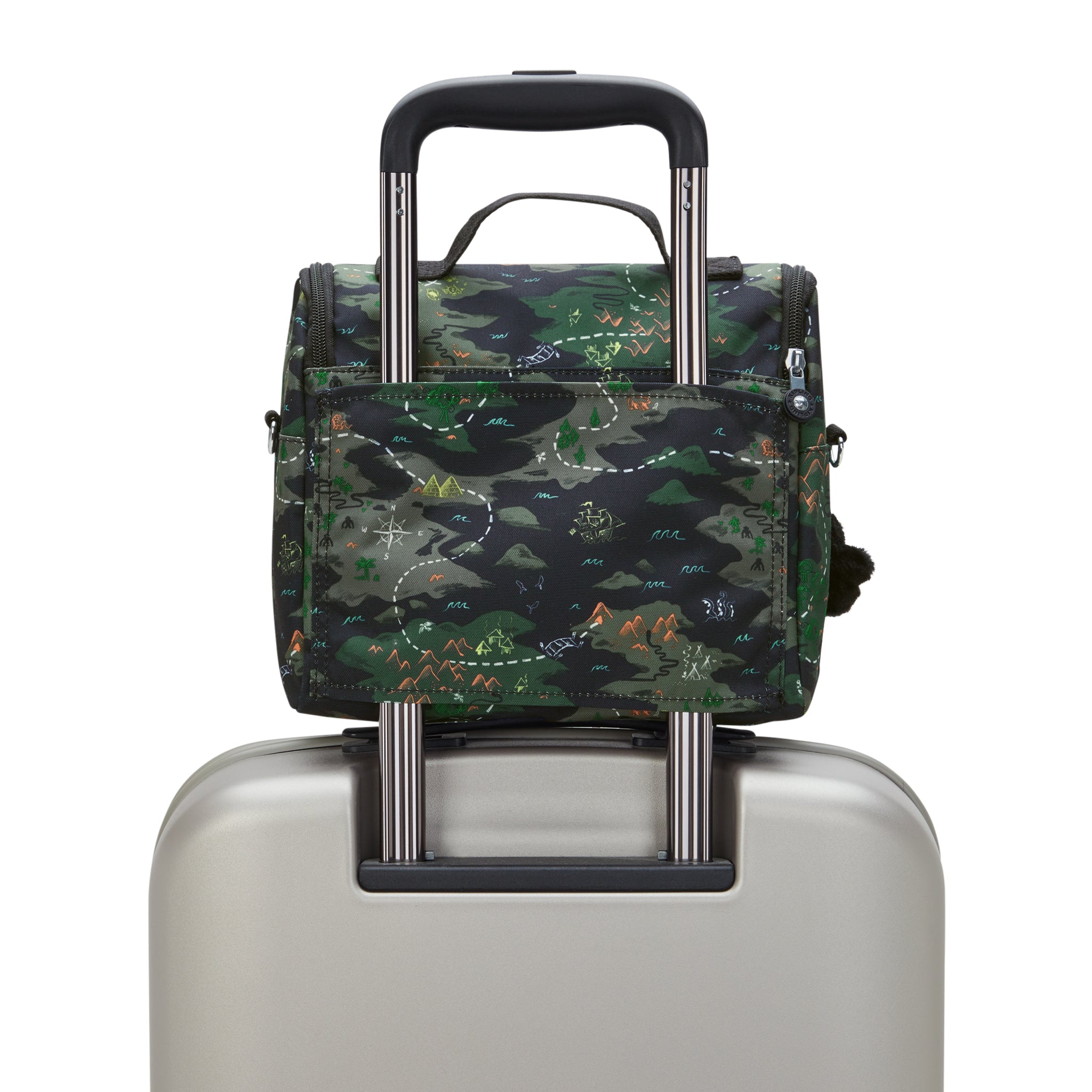 صندوق غداء كبير من KIPLING New Kichirou Camo Treasure (مع جراب عربة) I5749-3PB