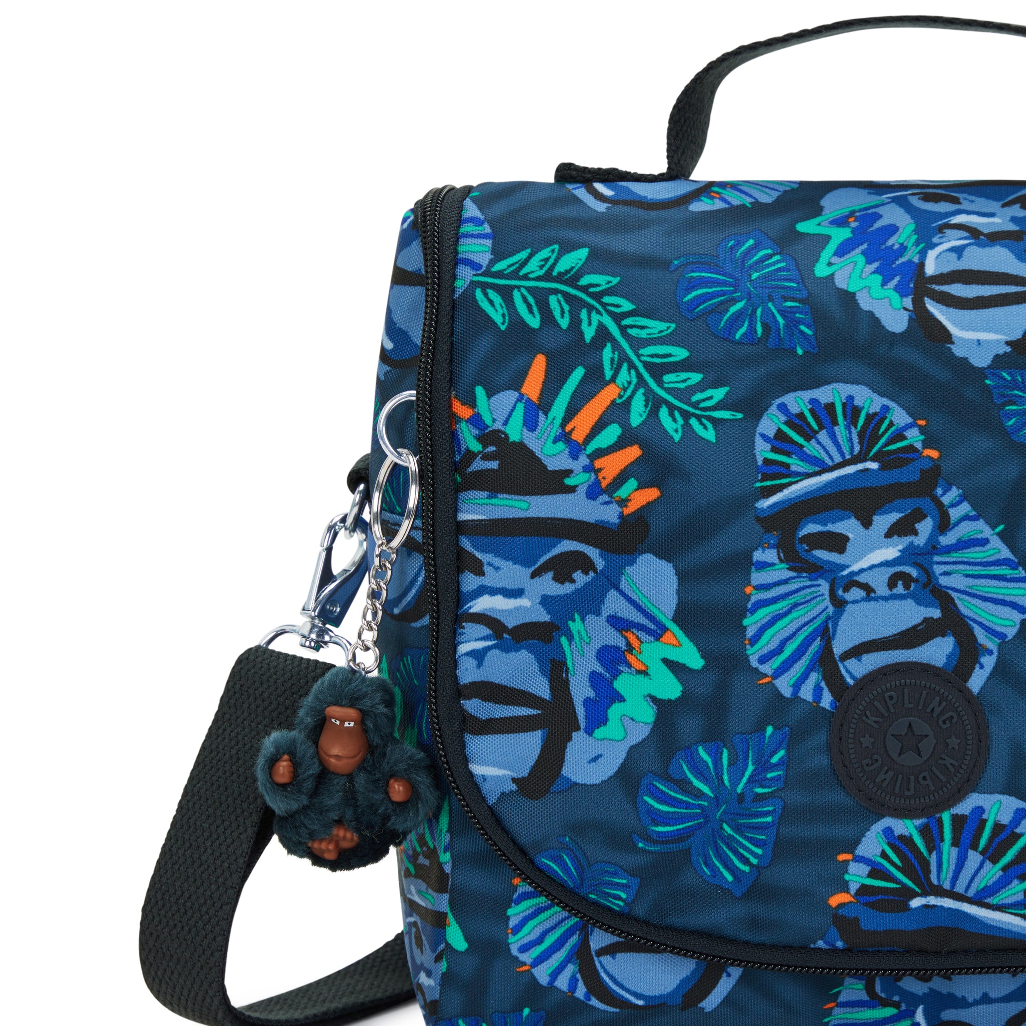 حقيبة غداء كبيرة بتصميم قرد أزرق من كيبلينج نيو كيشيرو مع جراب عربة C2I5749-8HJ