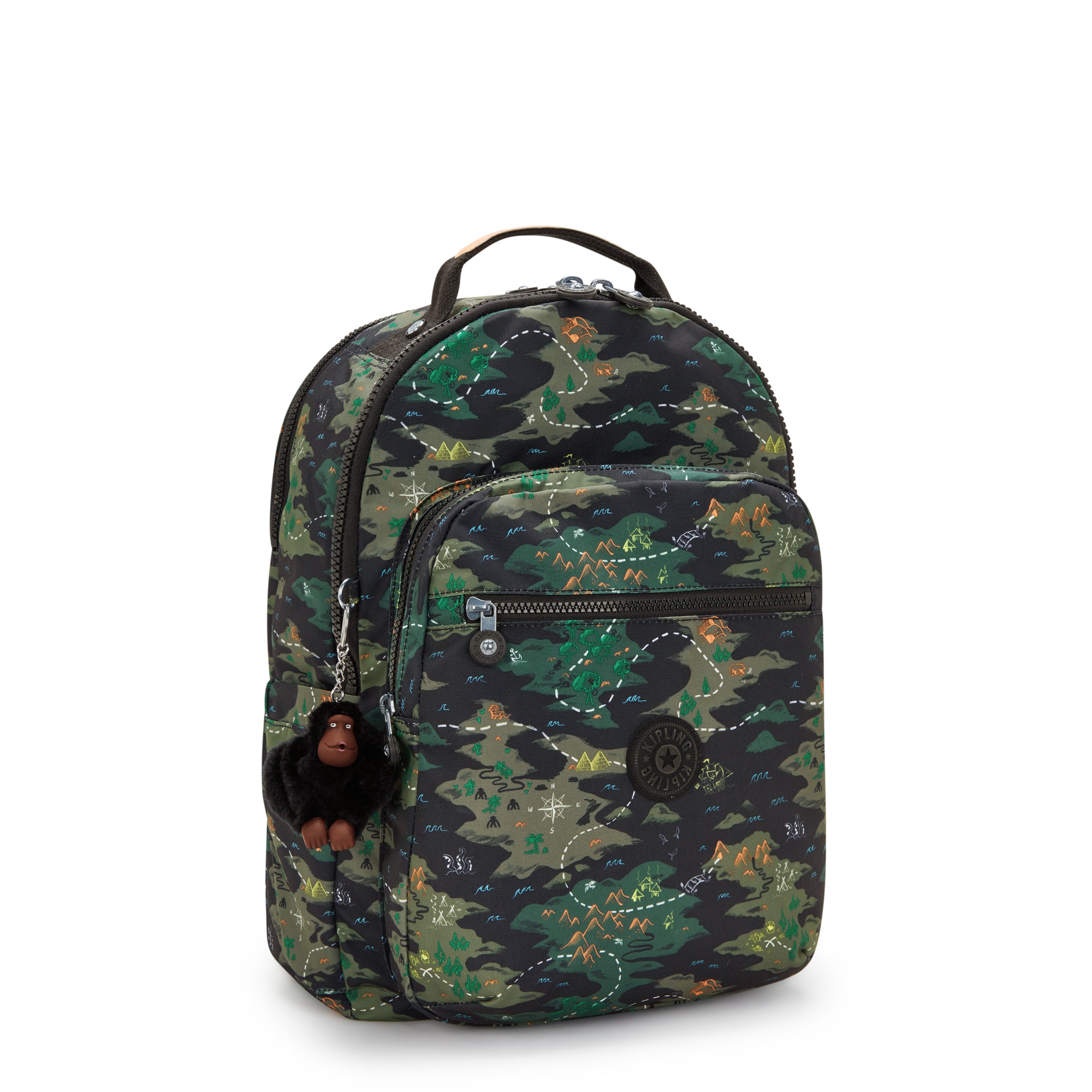 حقيبة ظهر KIPLING Seoul Lap Camo Treasure Large (مع حجرة للكمبيوتر المحمول) I5816-3PB