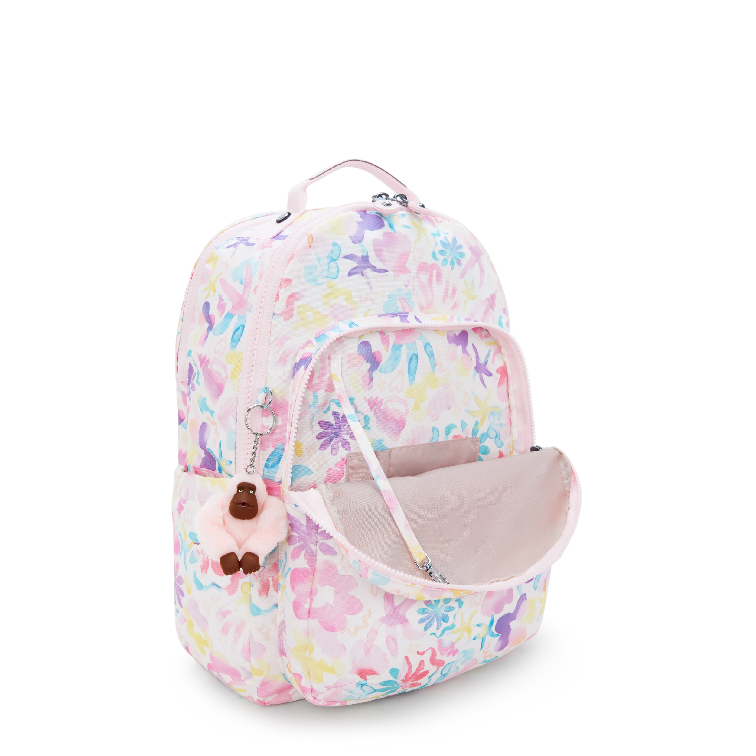 حقيبة ظهر Kipling Seoul Lap Aqua Sea Large مع حجرة للكمبيوتر المحمول I5816-4ES