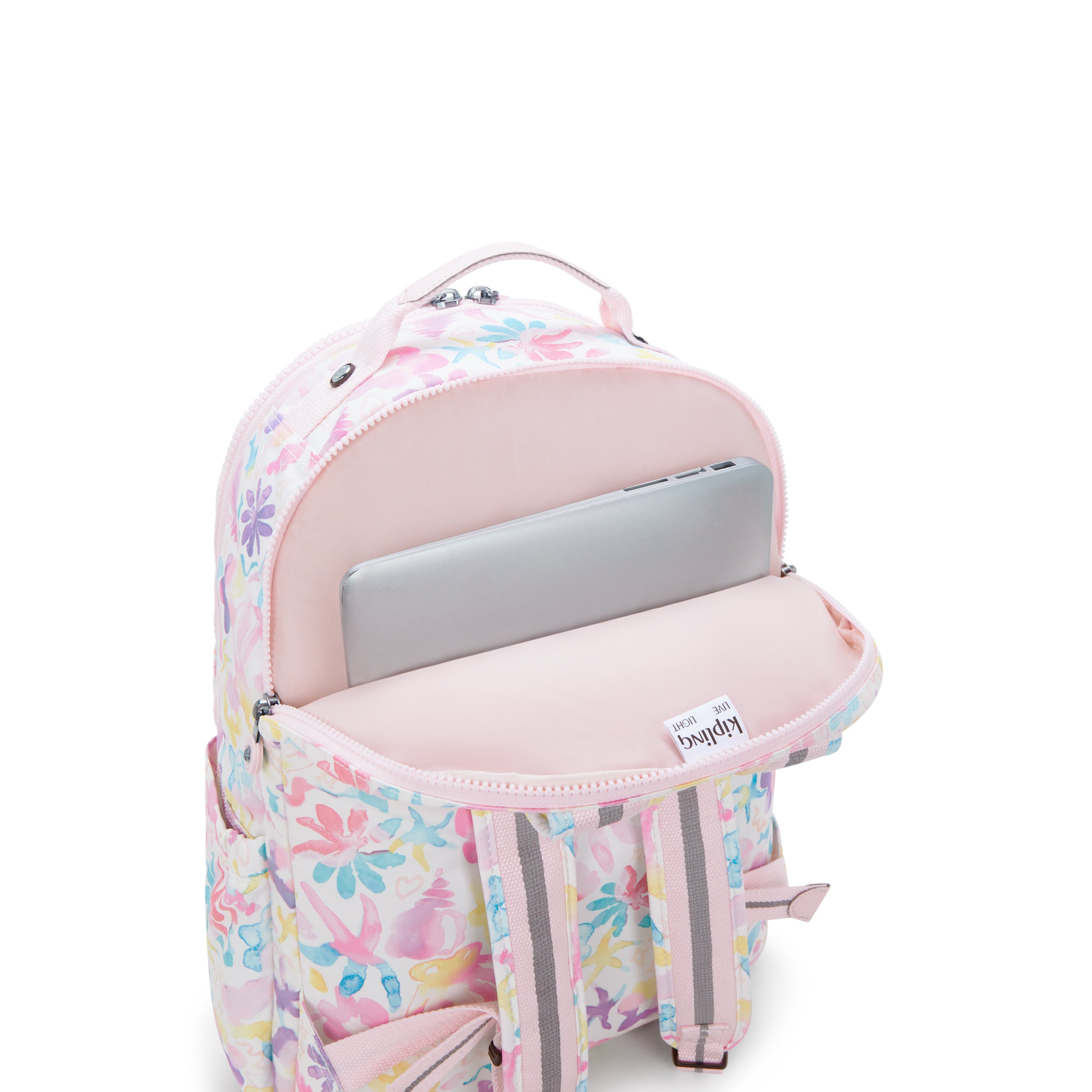 حقيبة ظهر Kipling Seoul Lap Aqua Sea Large مع حجرة للكمبيوتر المحمول I5816-4ES