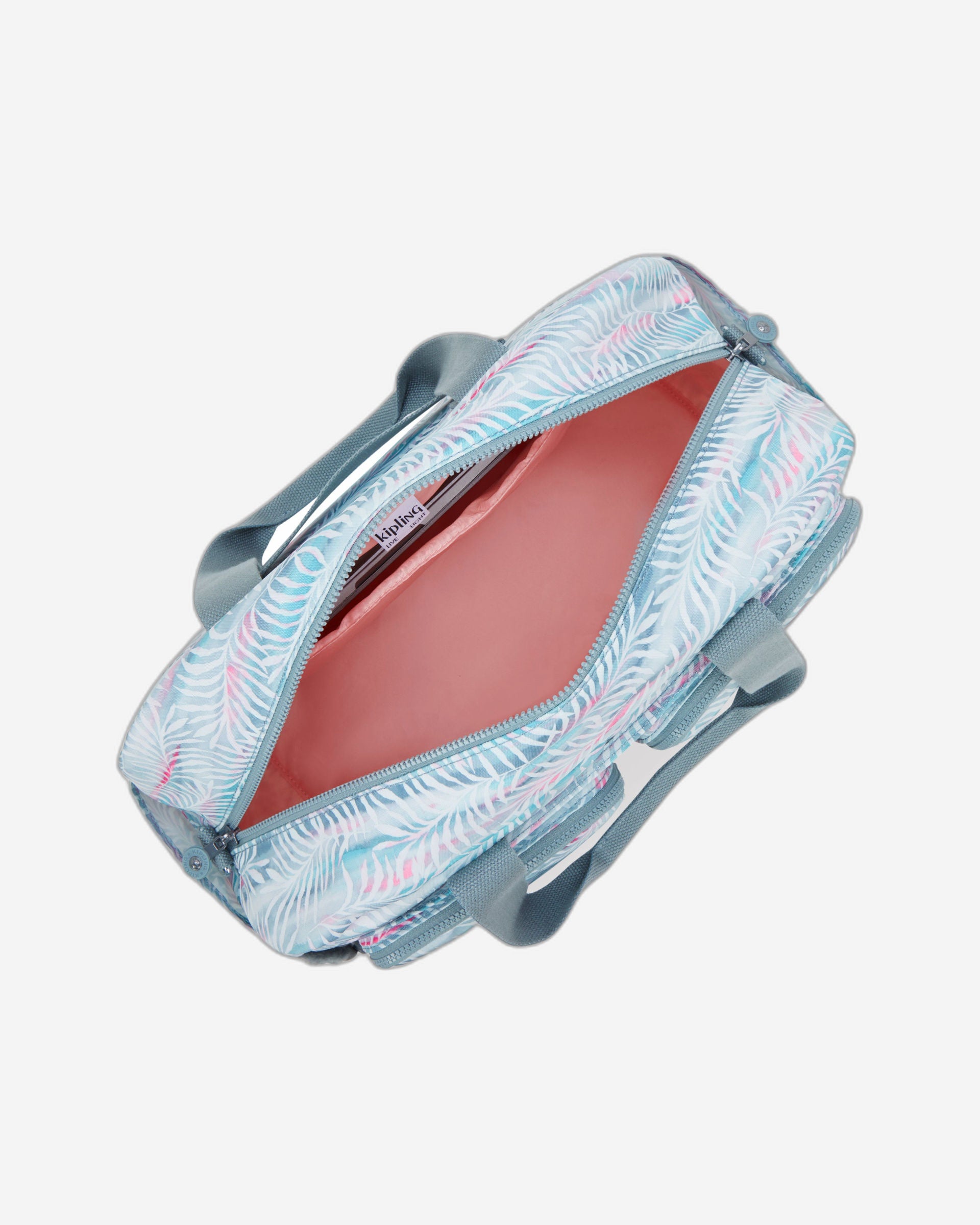 حقيبة سفر Kipling Defea XL متوسطة الحجم بنقشة أوراق النخيل I5839-3QN