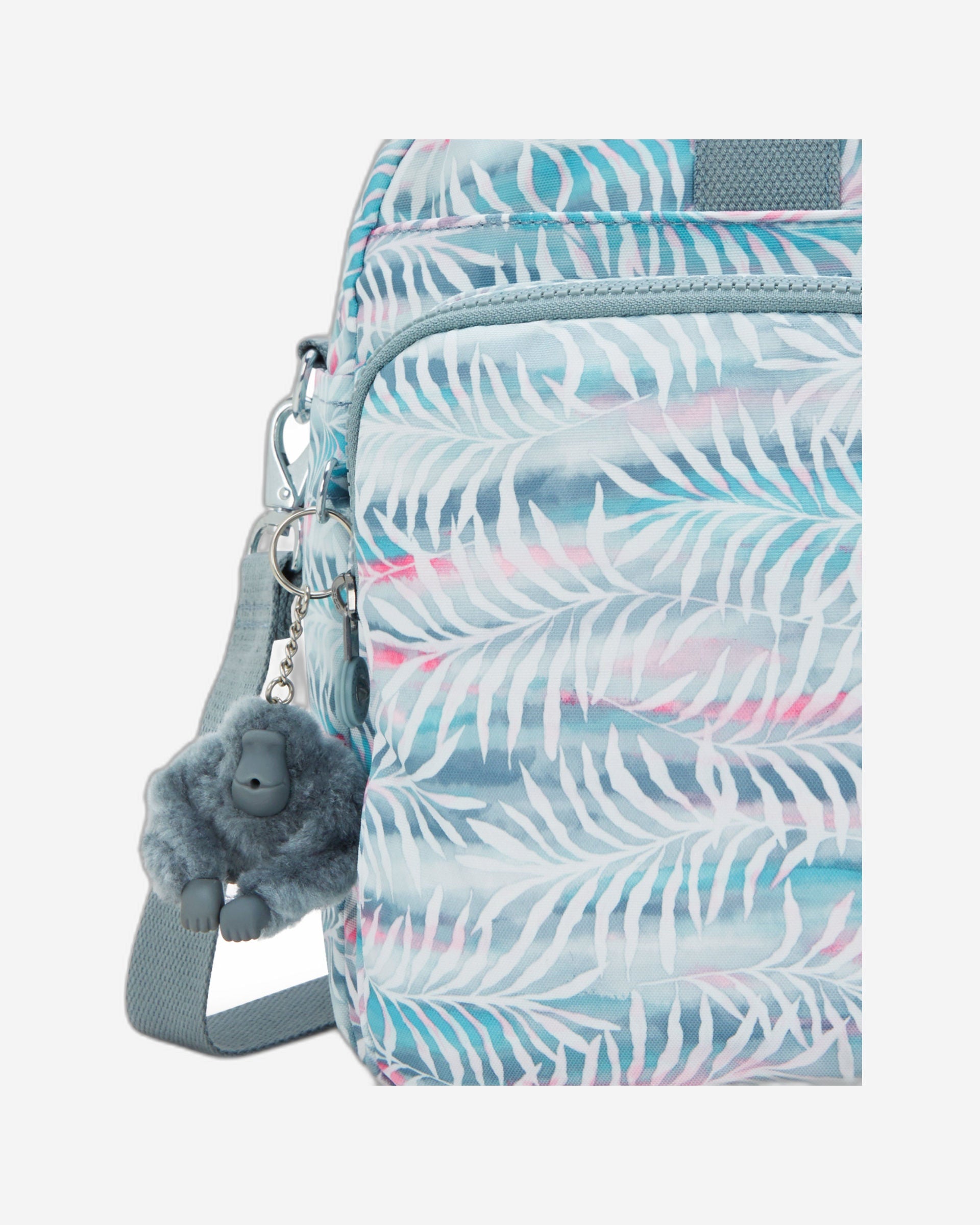 حقيبة سفر Kipling Defea XL متوسطة الحجم بنقشة أوراق النخيل I5839-3QN